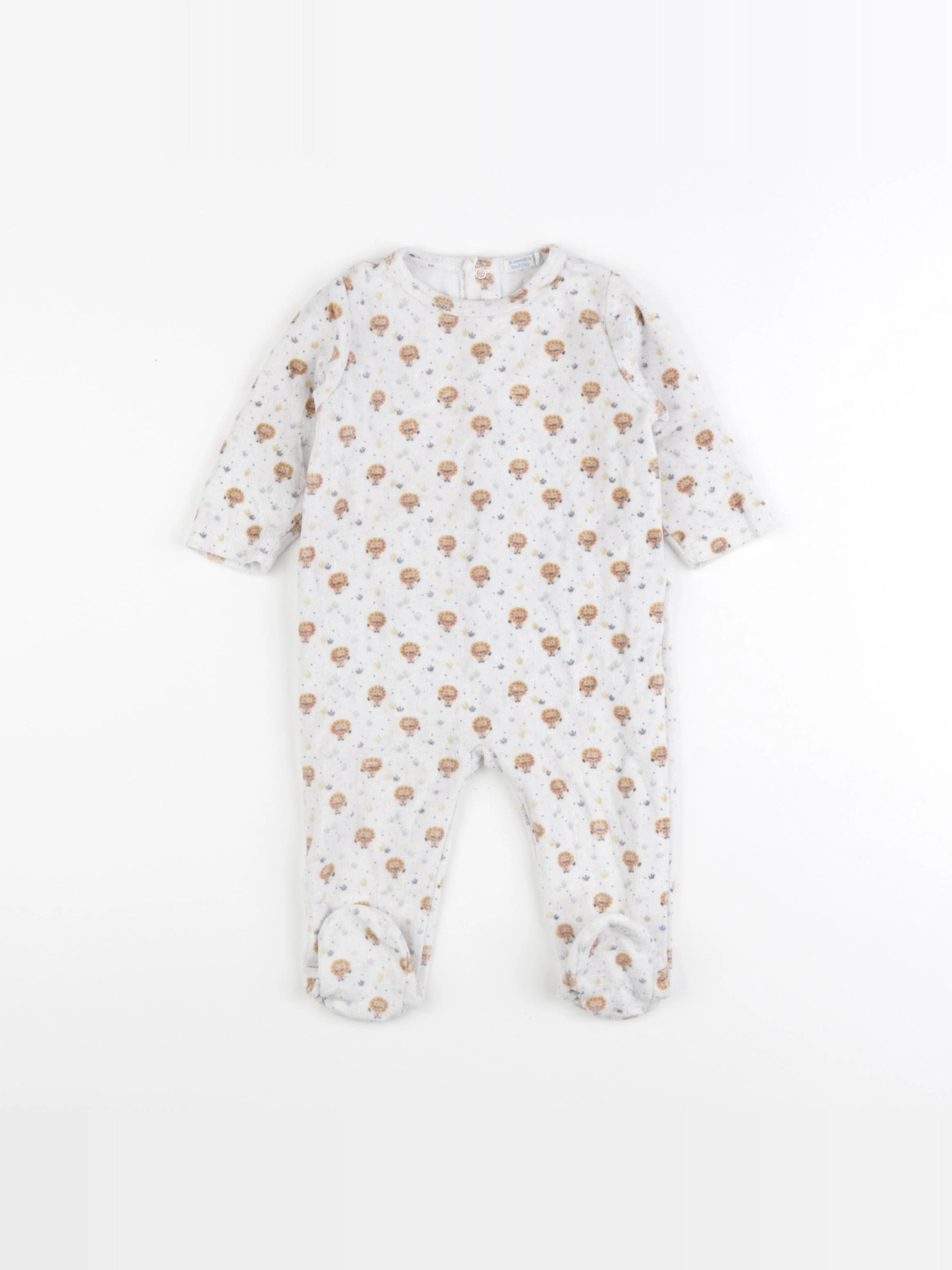 Boutchou - pyjama velours multicolore - 6 mois