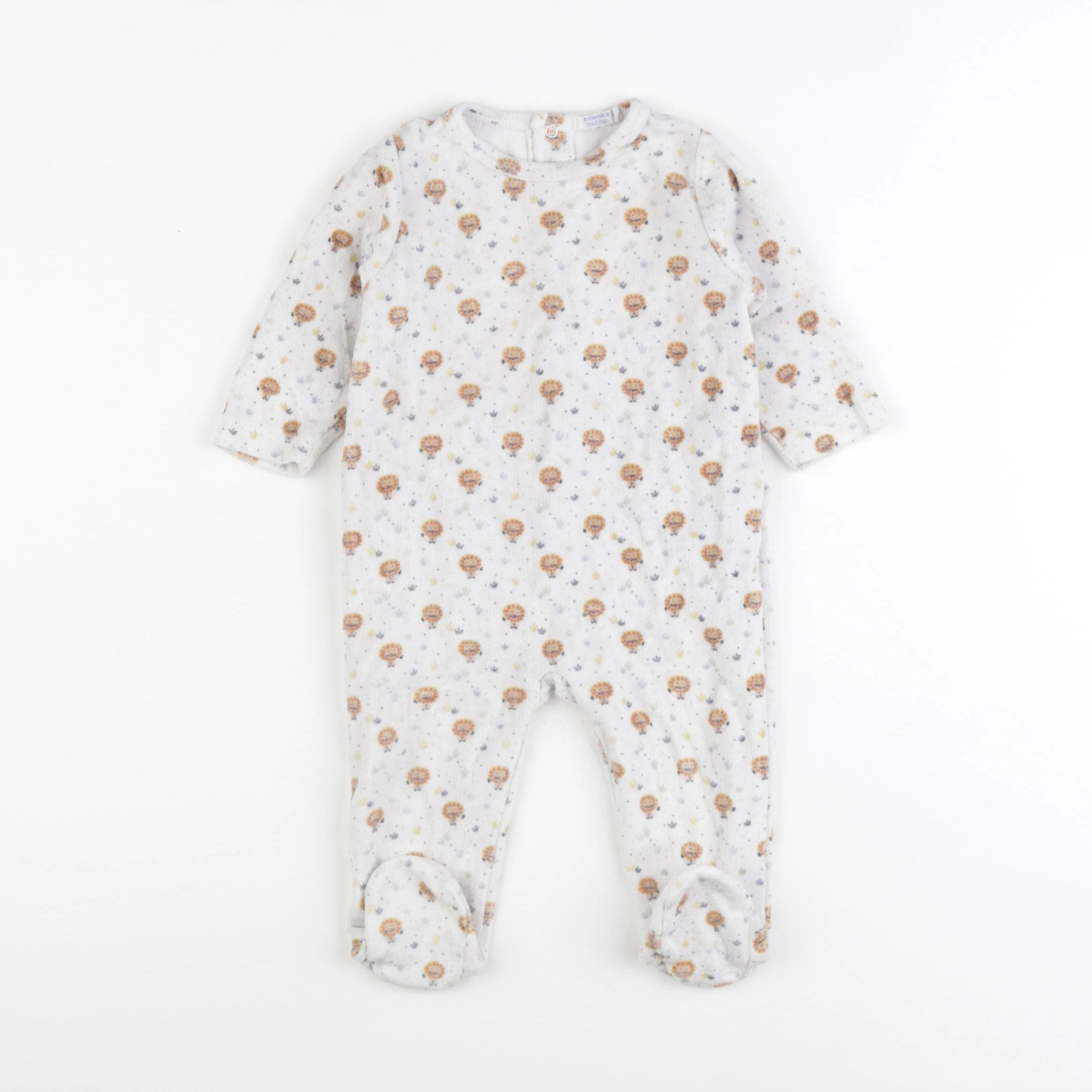 Boutchou - pyjama velours multicolore - 6 mois