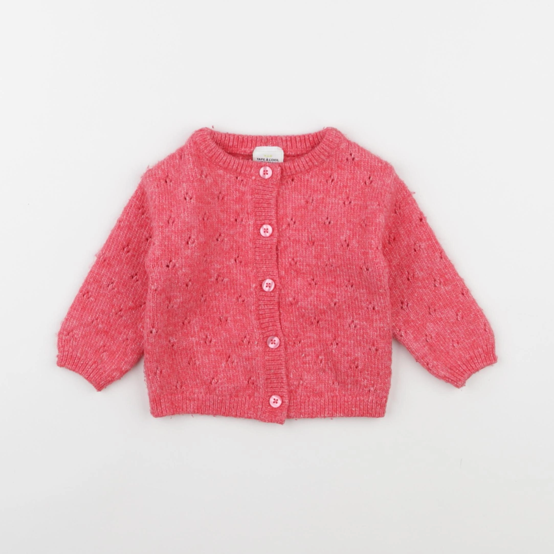 Tape à l'oeil - gilet rose - 12 mois