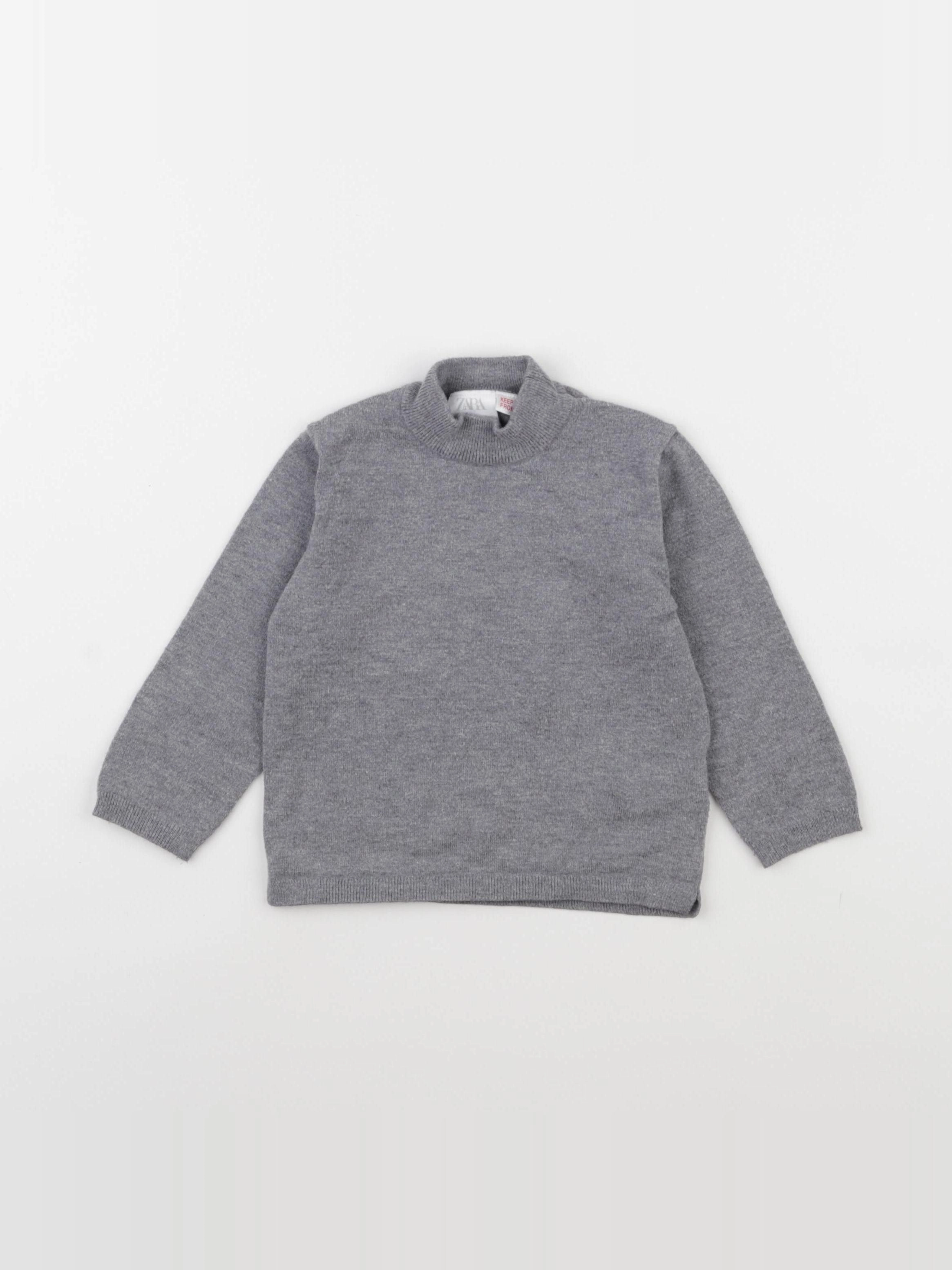 Zara - pull gris - 18 mois