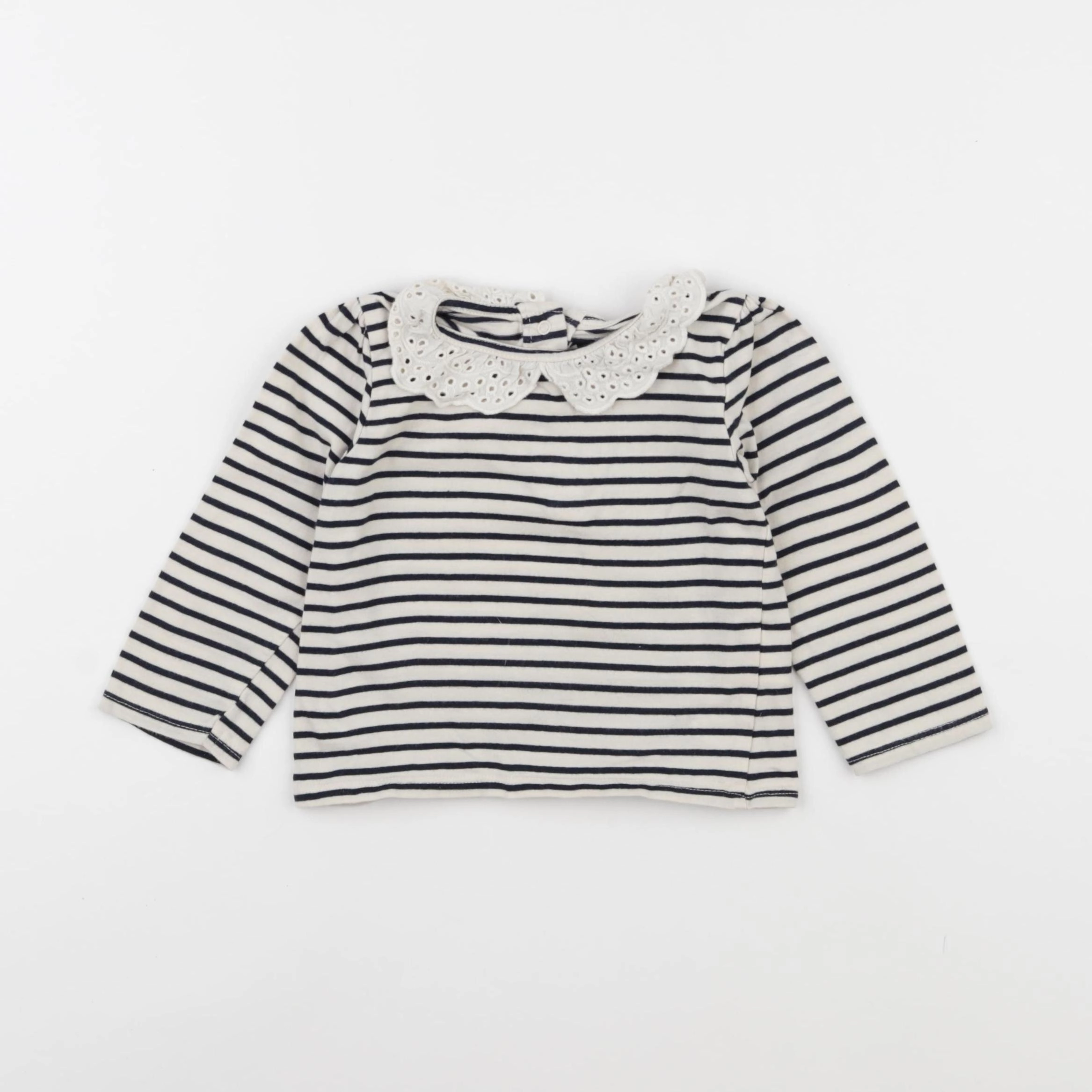 Vertbaudet - tee-shirt bleu - 12 mois