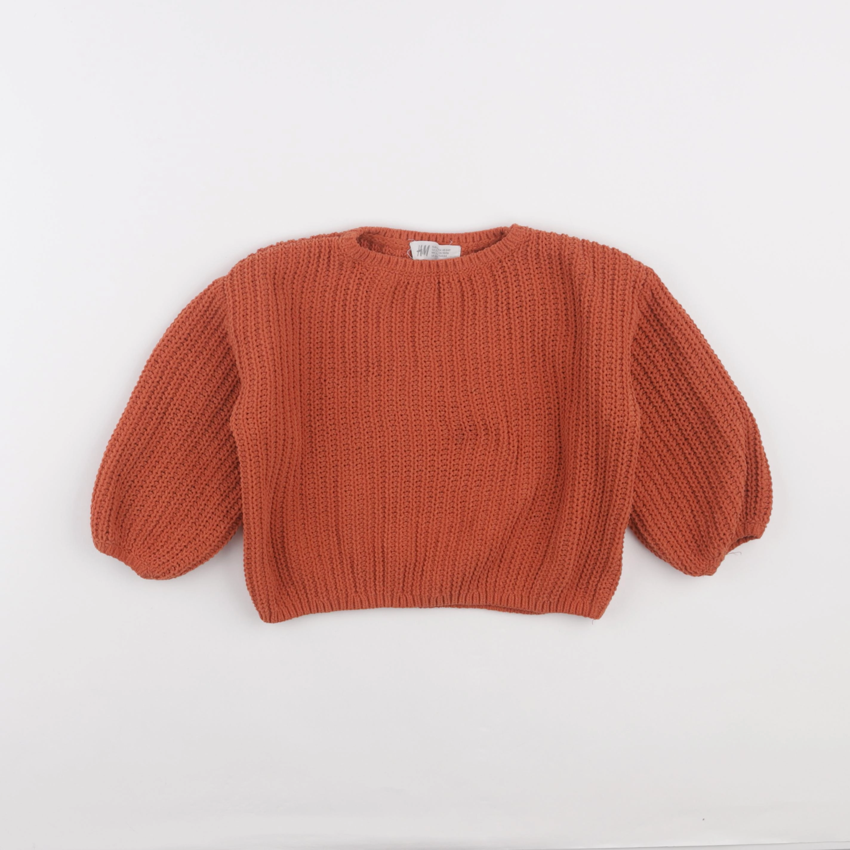H&M - pull orange - 2/4 ans
