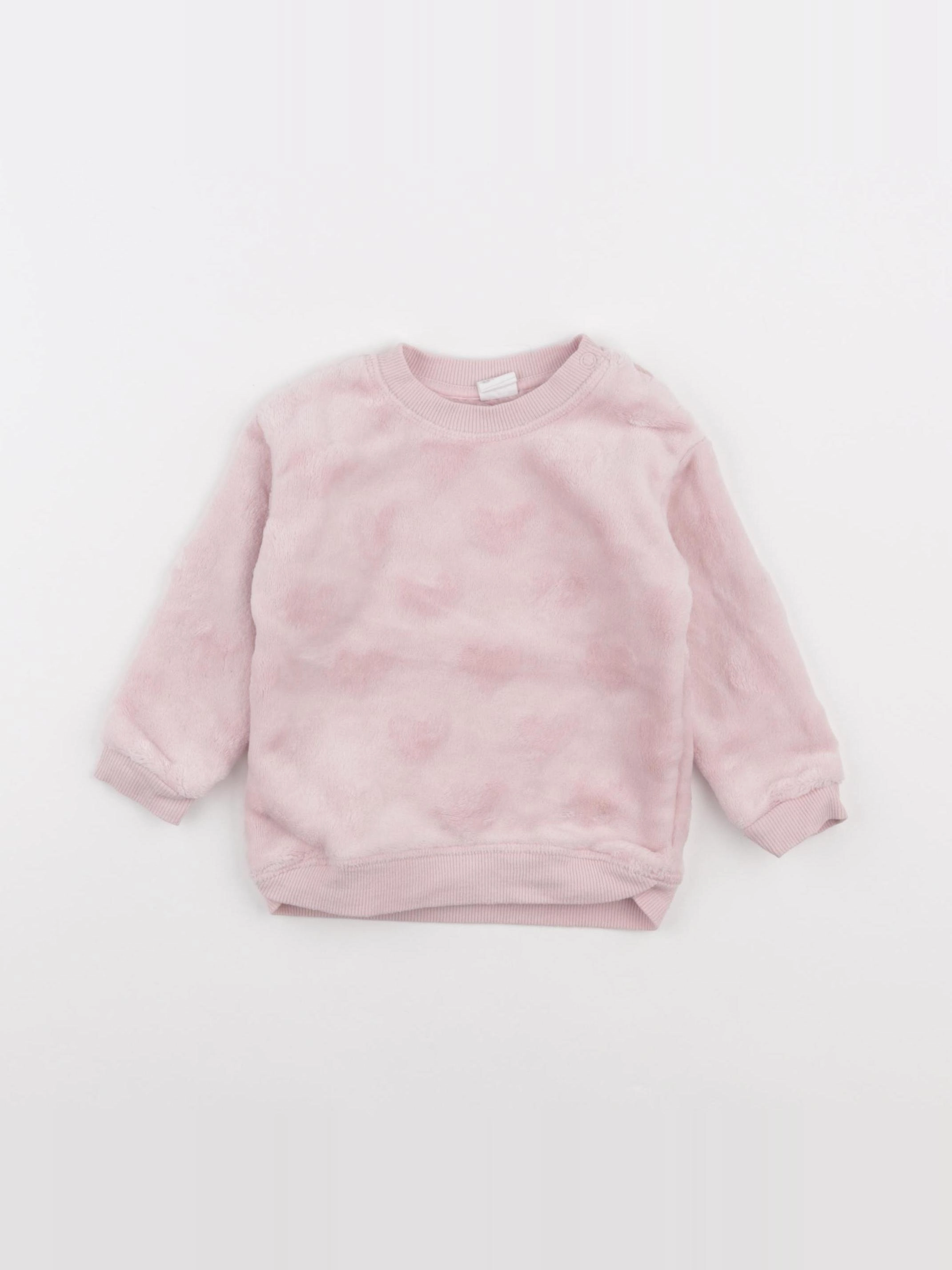 H&M - polaire rose - 9/12 mois