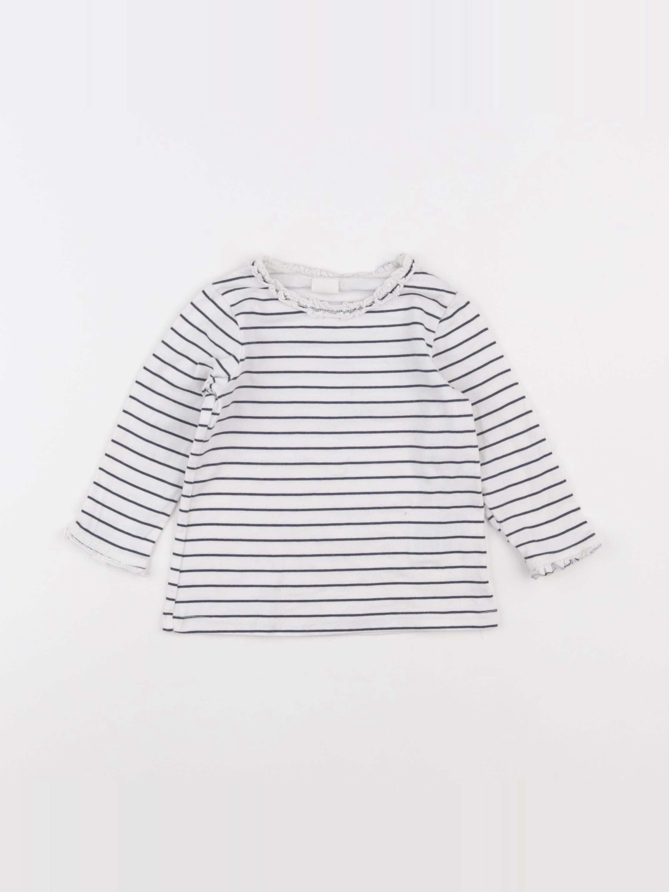 H&M - tee-shirt bleu - 9/12 mois