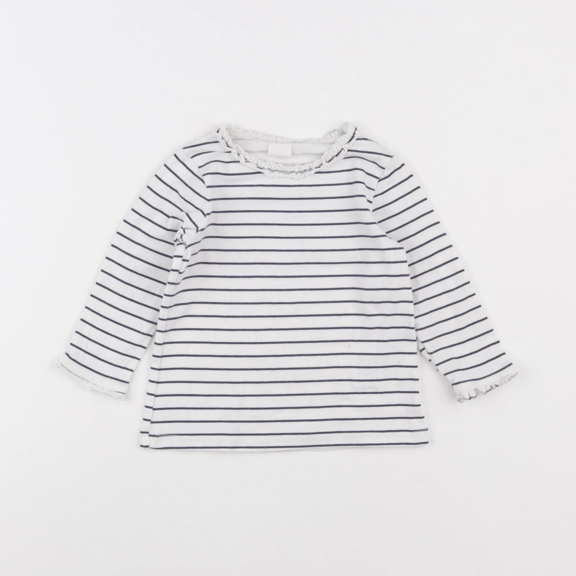 H&M - tee-shirt bleu - 9/12 mois