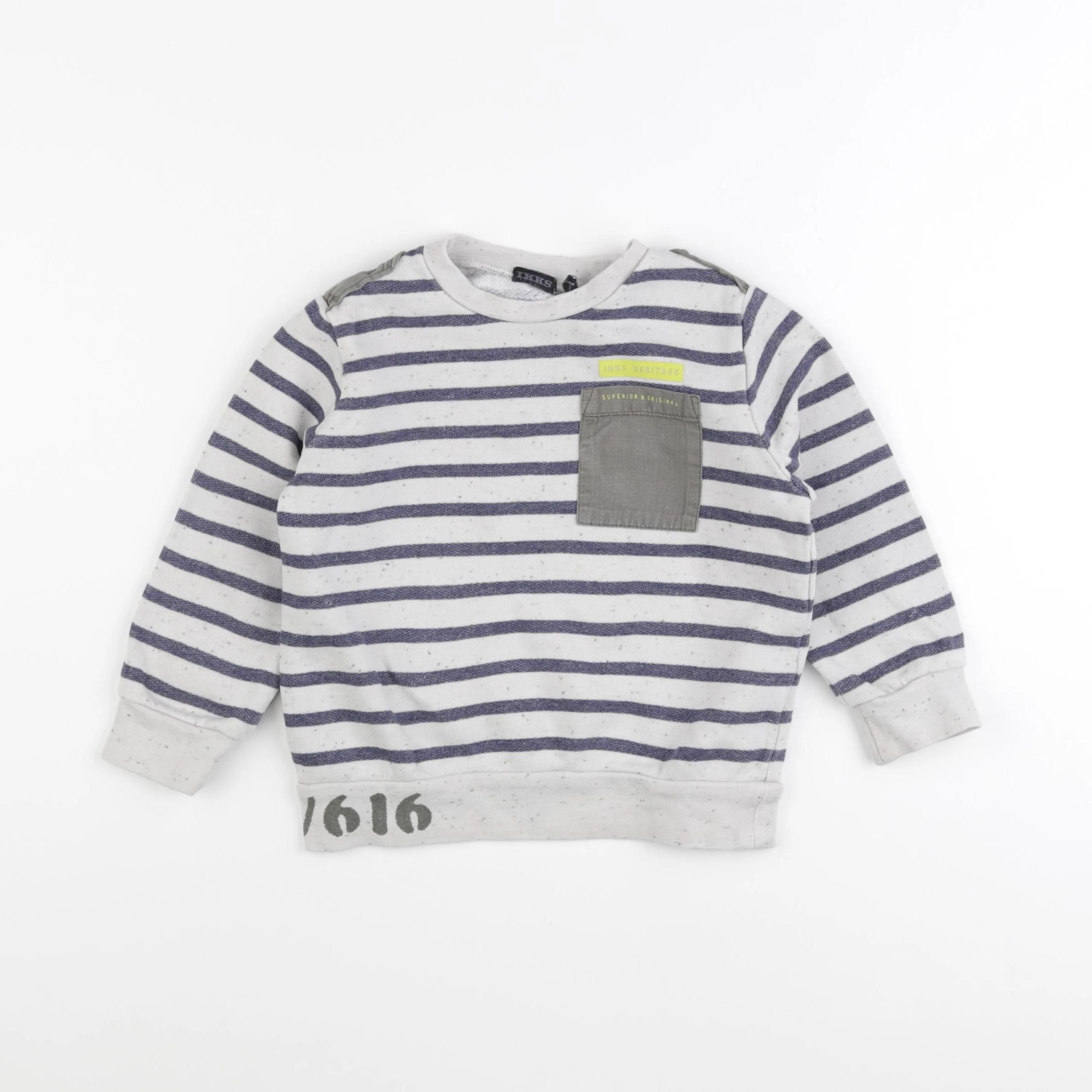 IKKS - sweat bleu - 3 ans