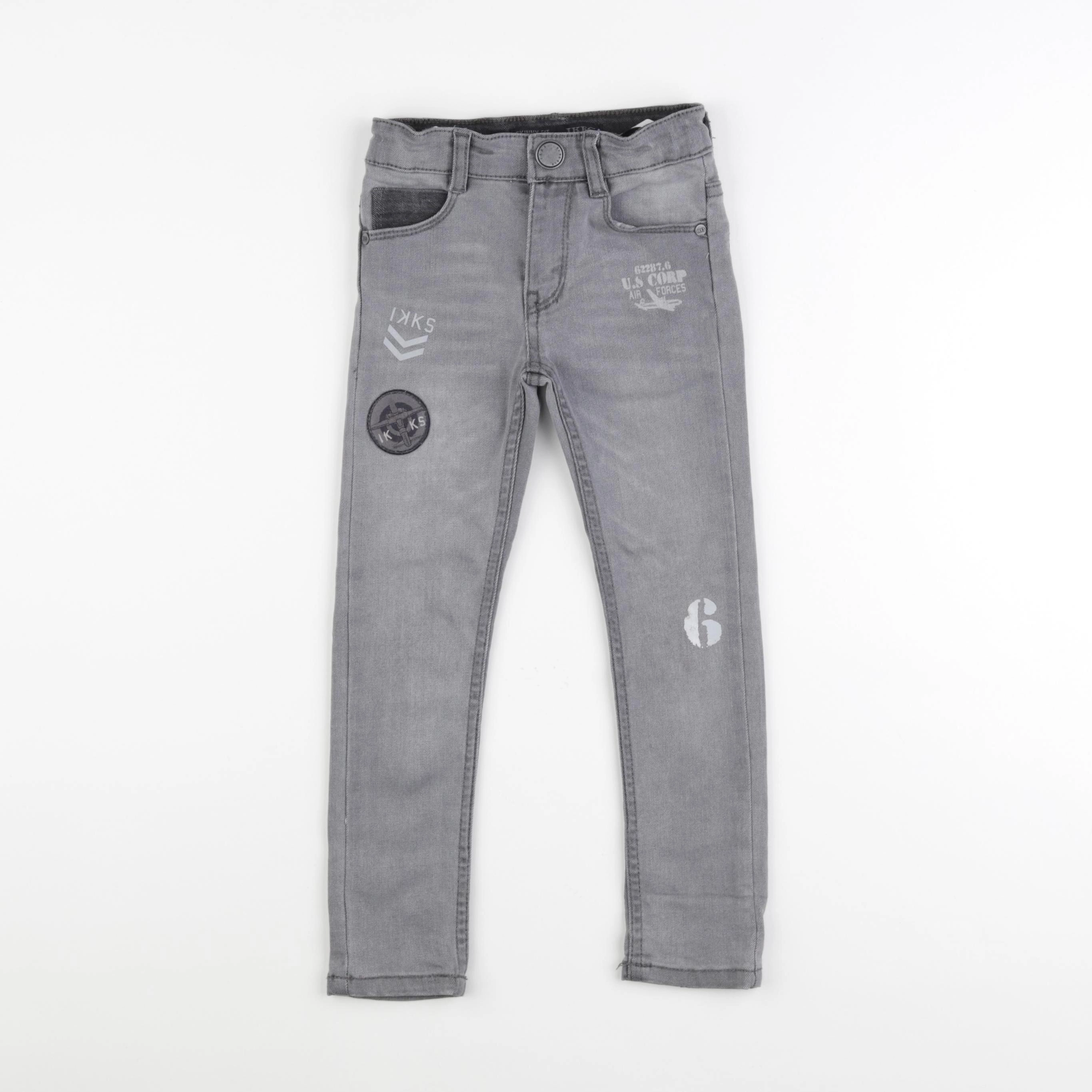 IKKS - jean gris - 4 ans