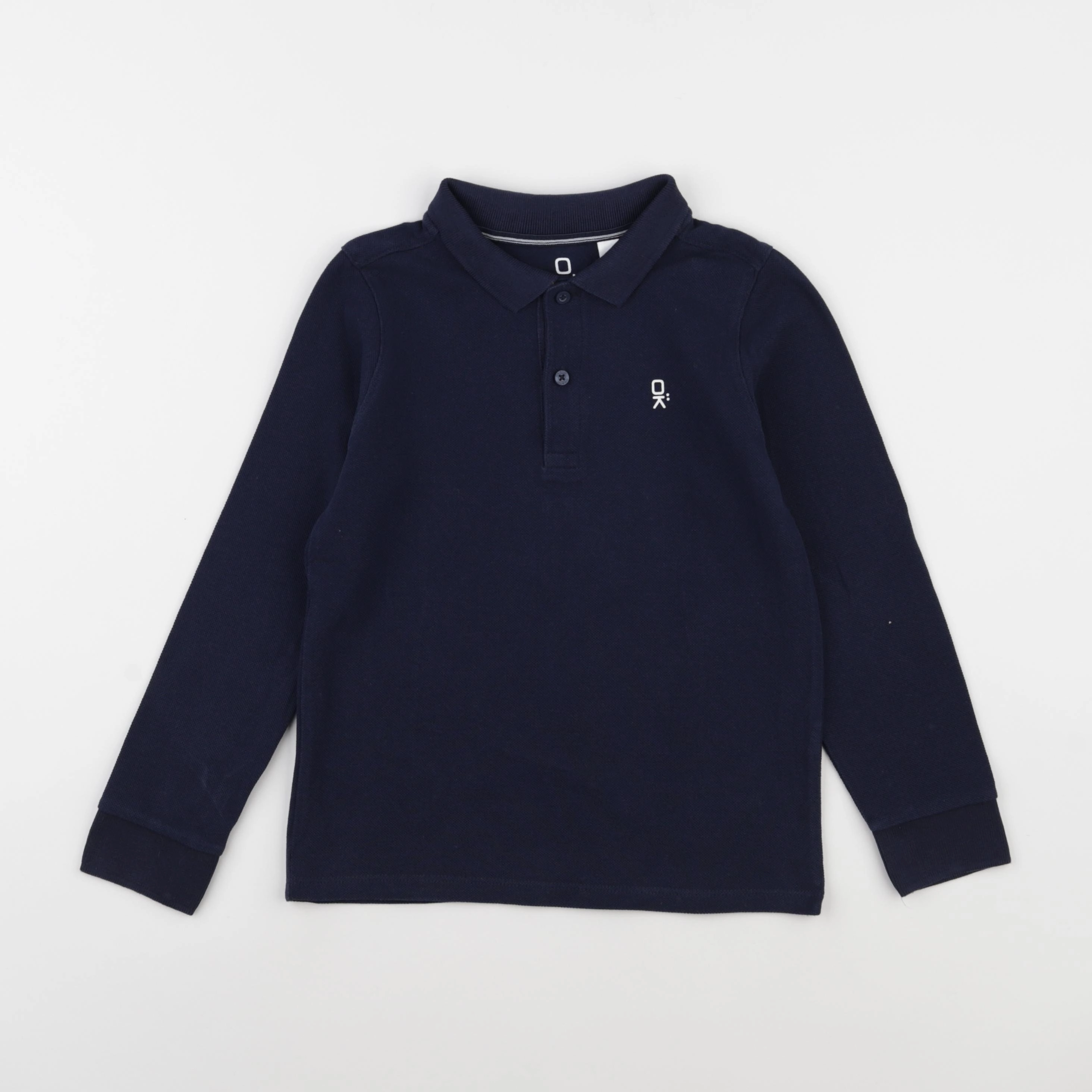 Okaidi - polo bleu - 8 ans