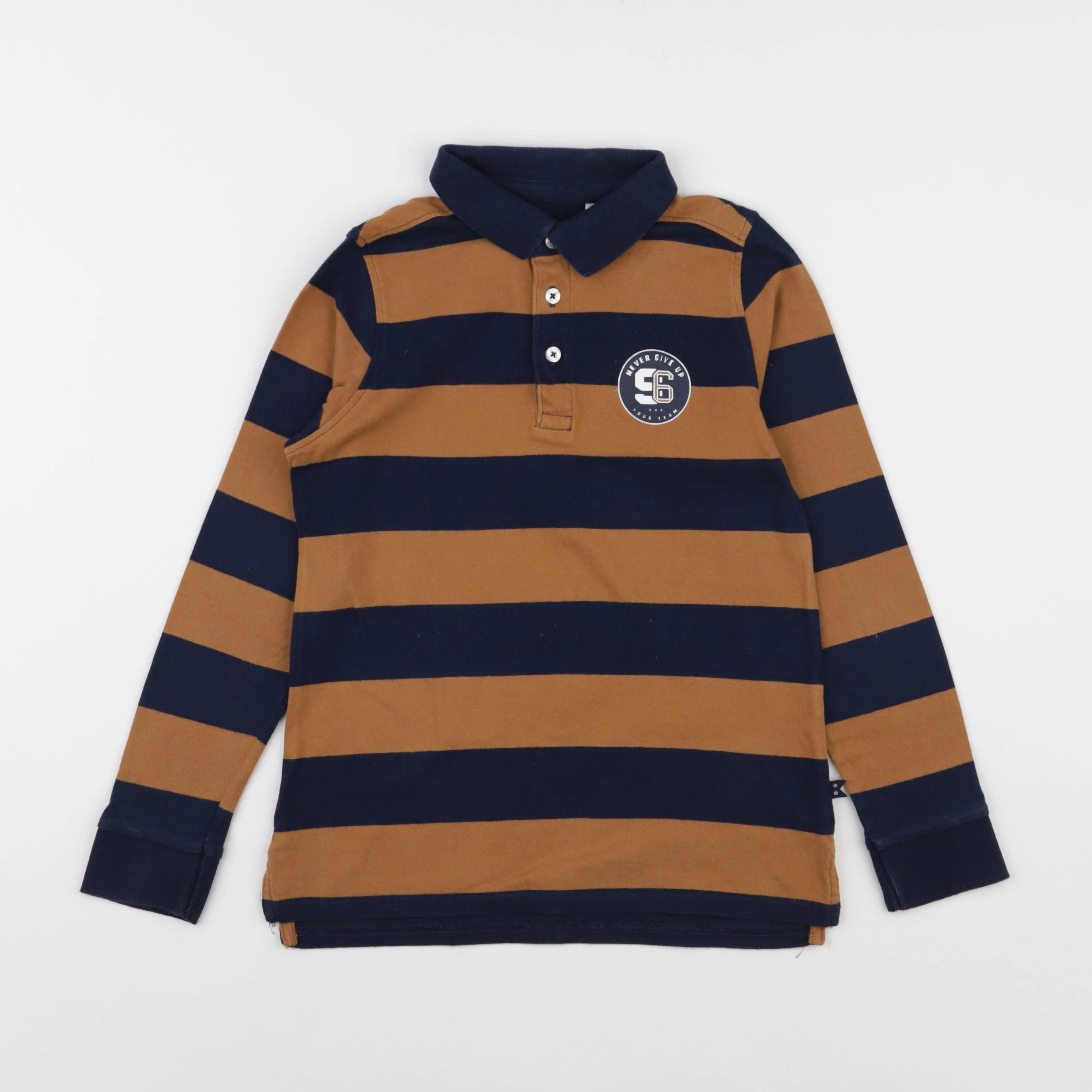 Okaidi - polo marron - 8 ans