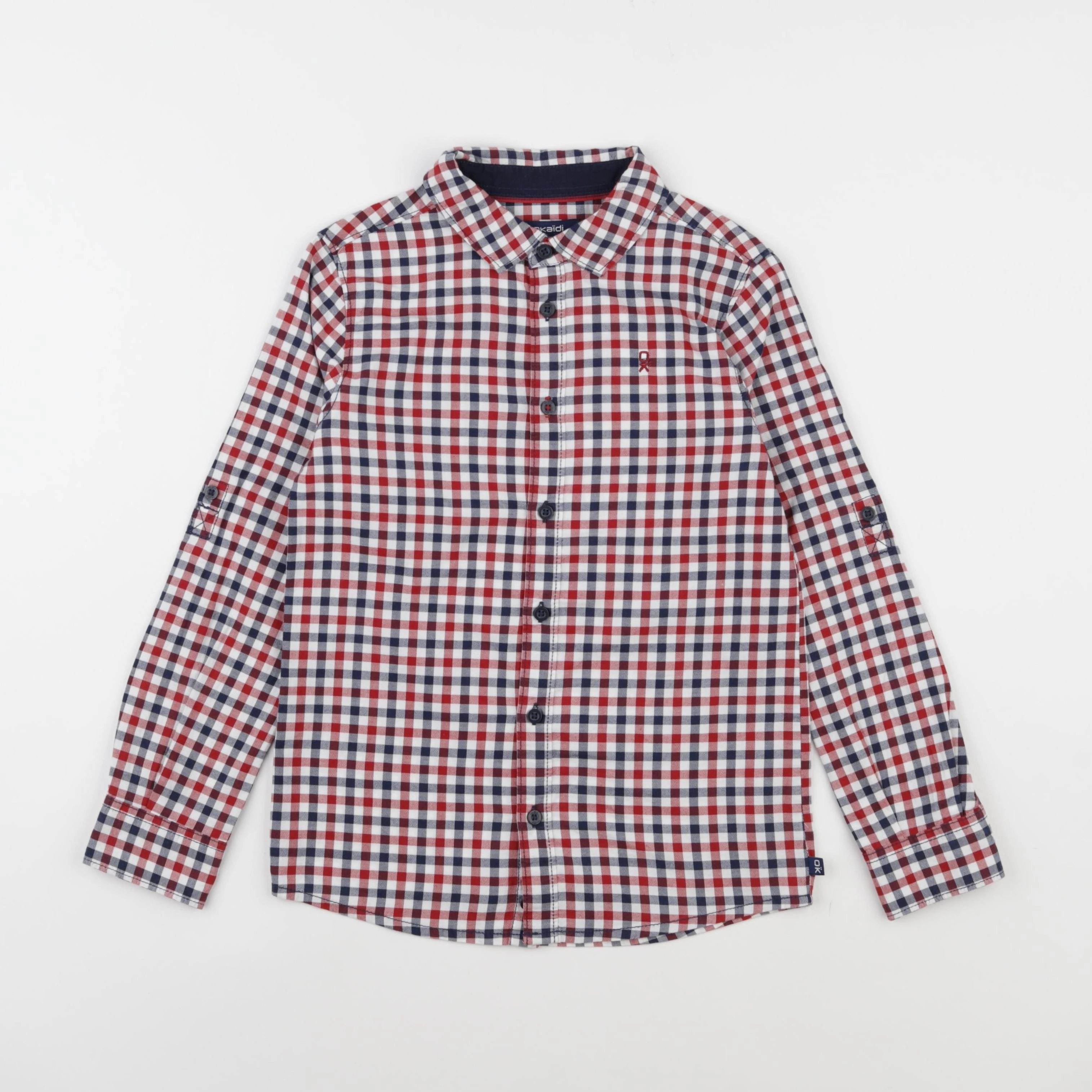 Okaidi - chemise rouge - 8 ans