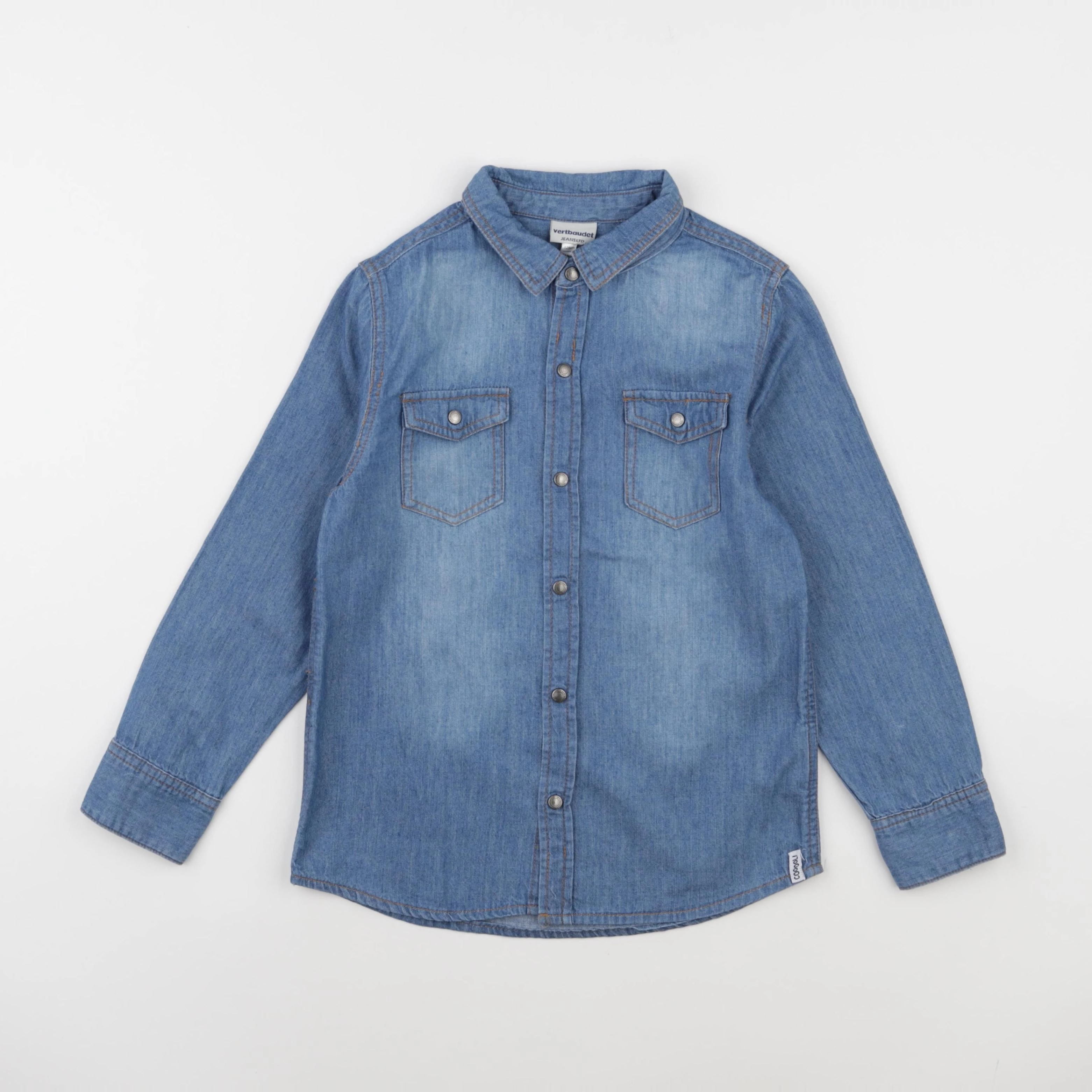 Okaidi - chemise bleu - 8 ans