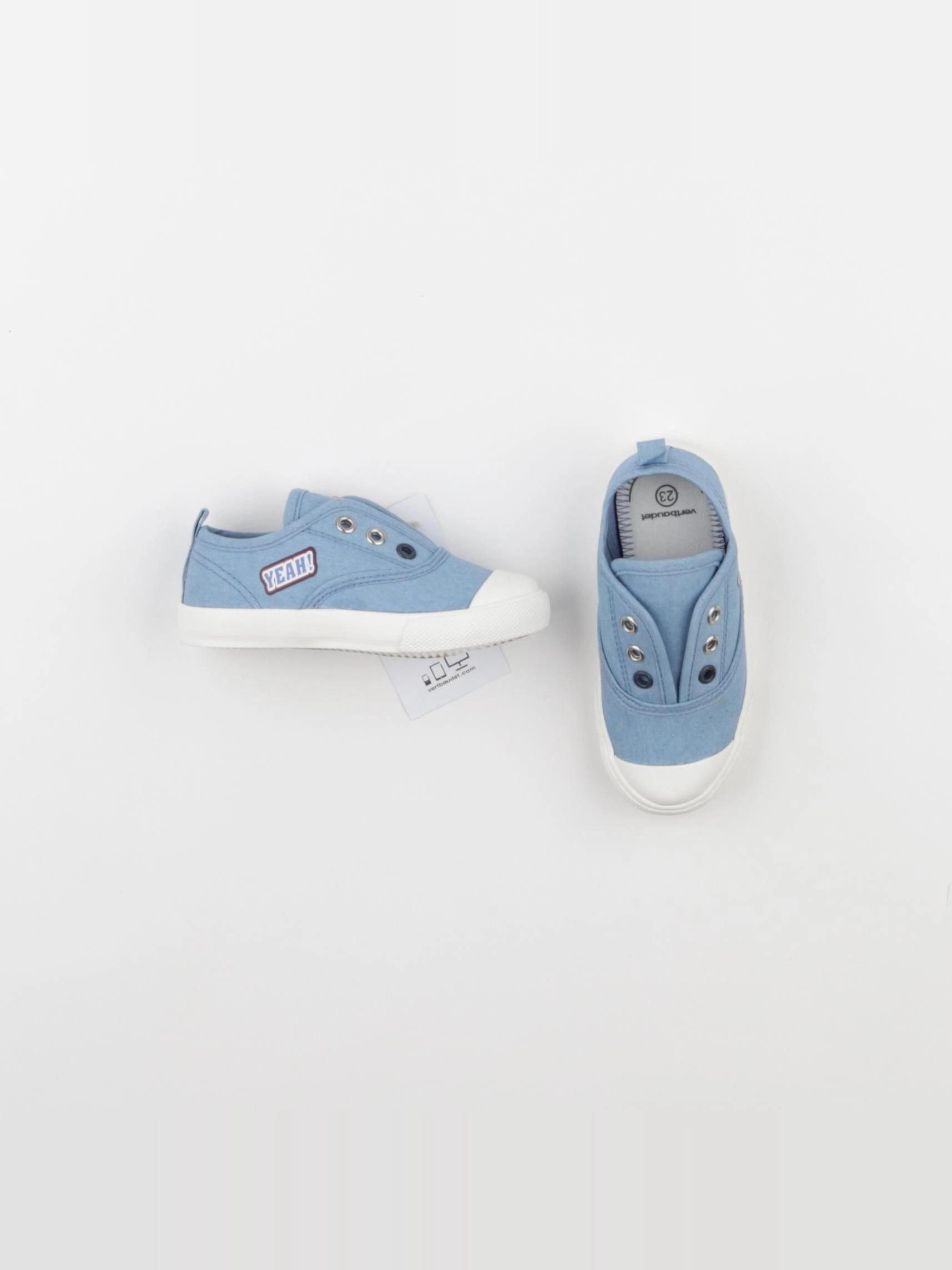 Vertbaudet - tennis élastiqué bleu - pointure 23