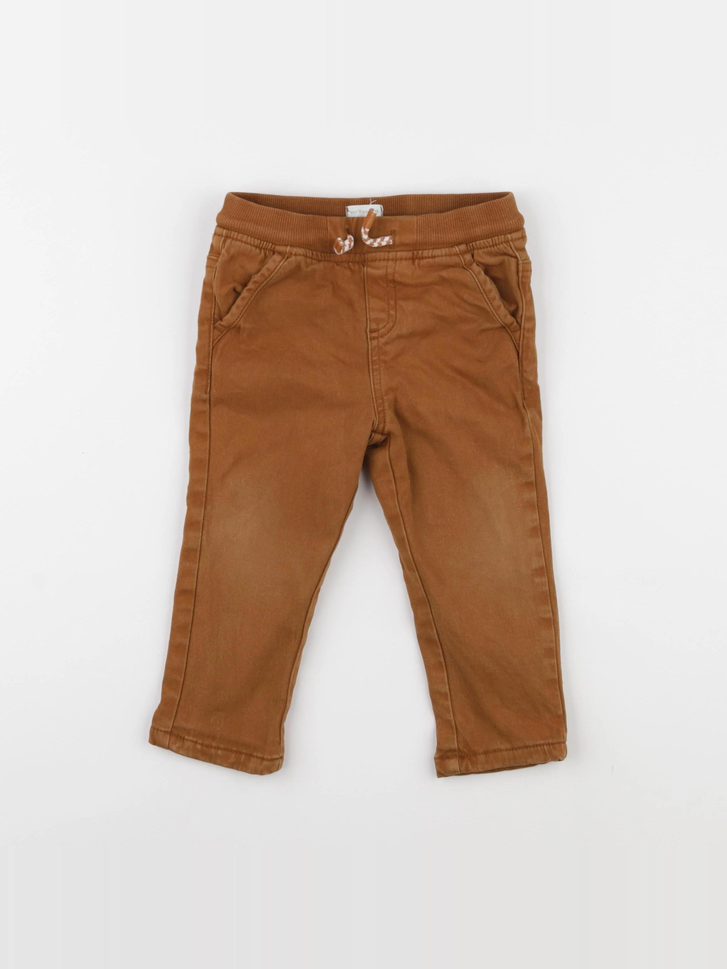 Vertbaudet - pantalon marron - 24 mois