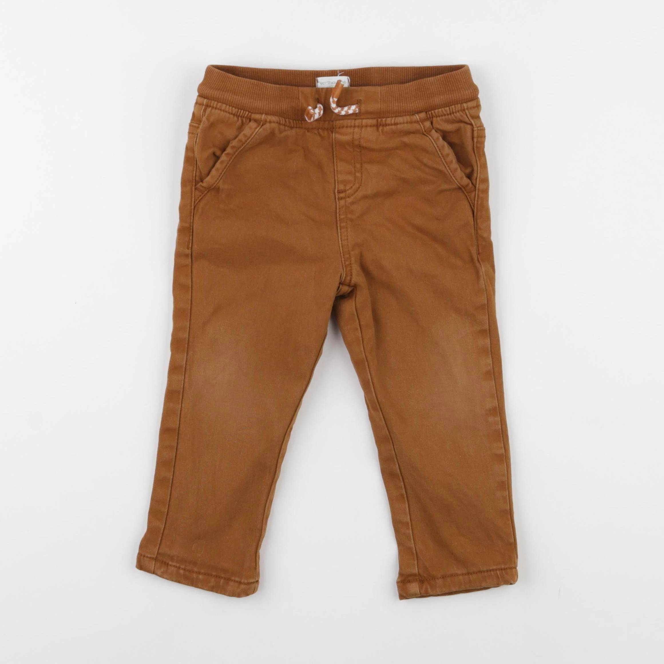 Vertbaudet - pantalon marron - 24 mois