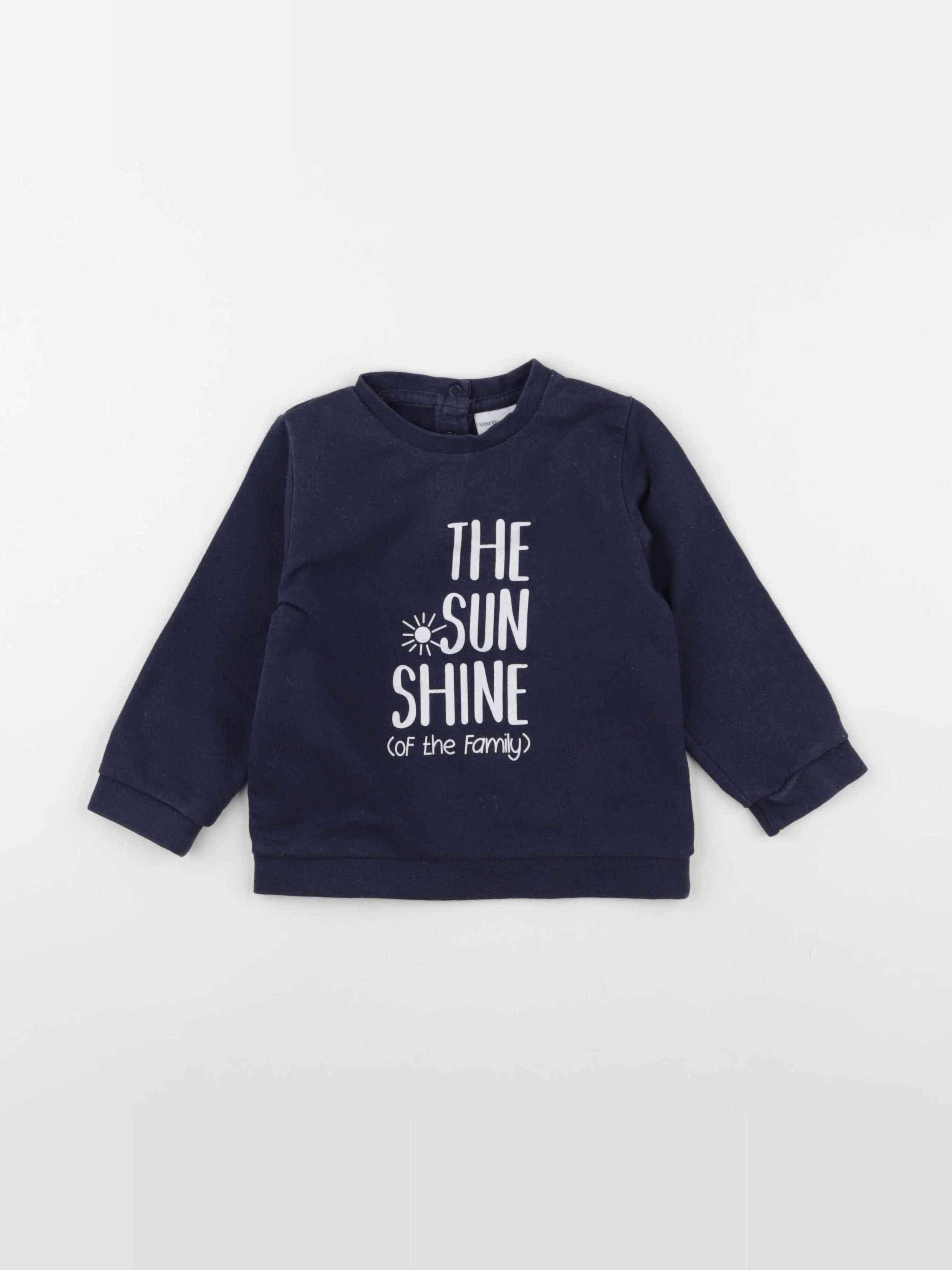 Vertbaudet - sweat bleu - 2 ans