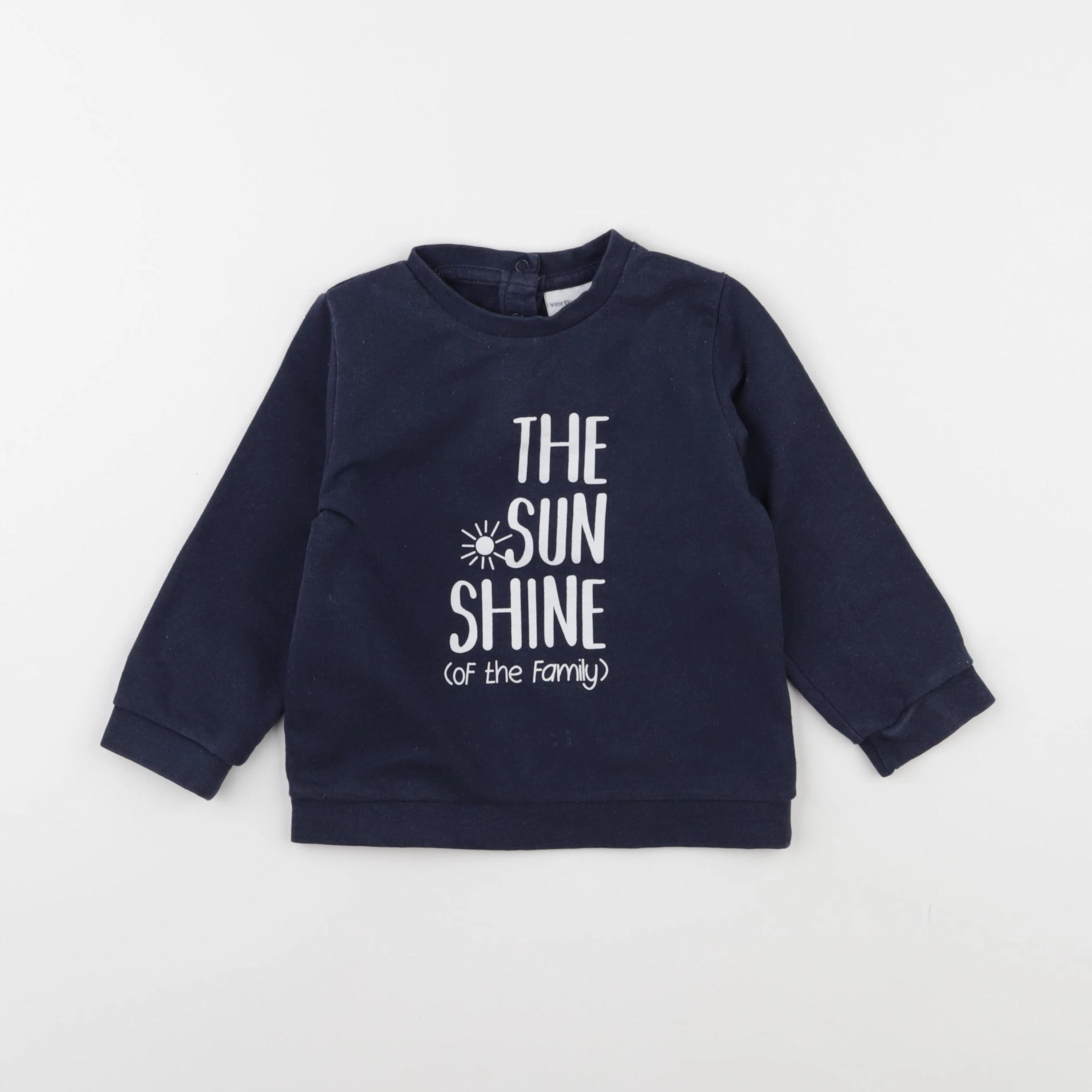 Vertbaudet - sweat bleu - 2 ans
