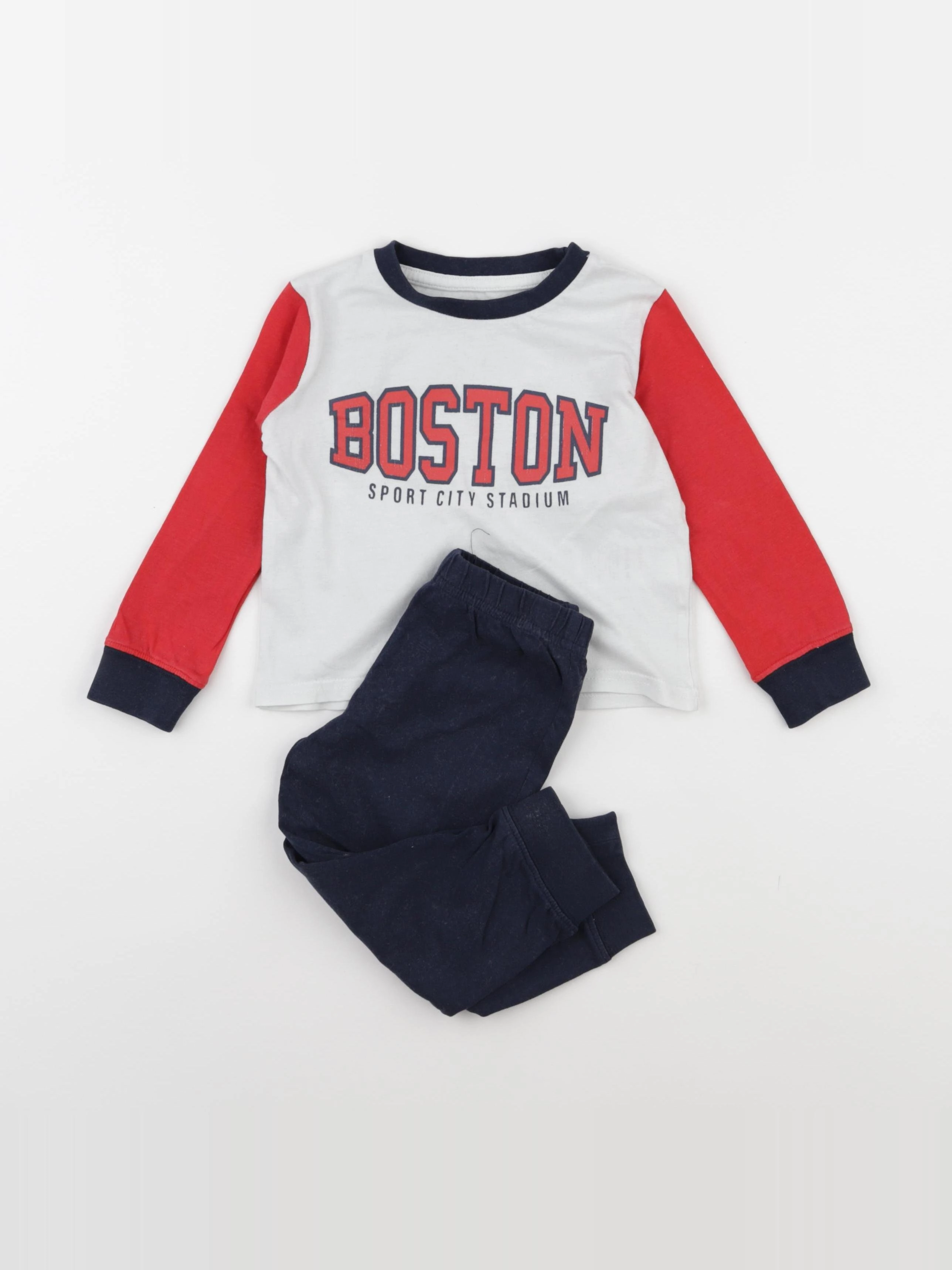 Vertbaudet - pyjama coton bleu - 2 ans