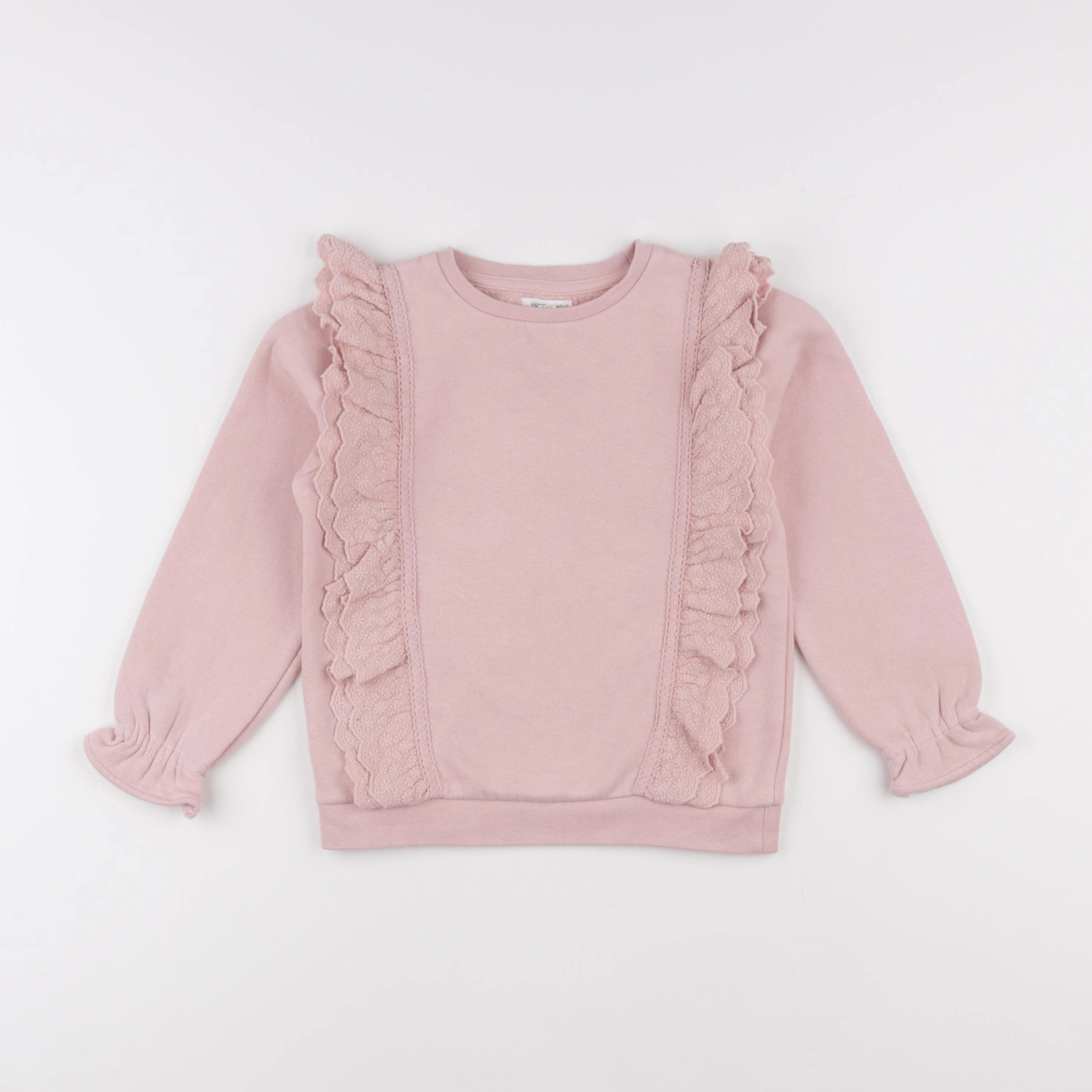 Vertbaudet - sweat rose - 6 ans