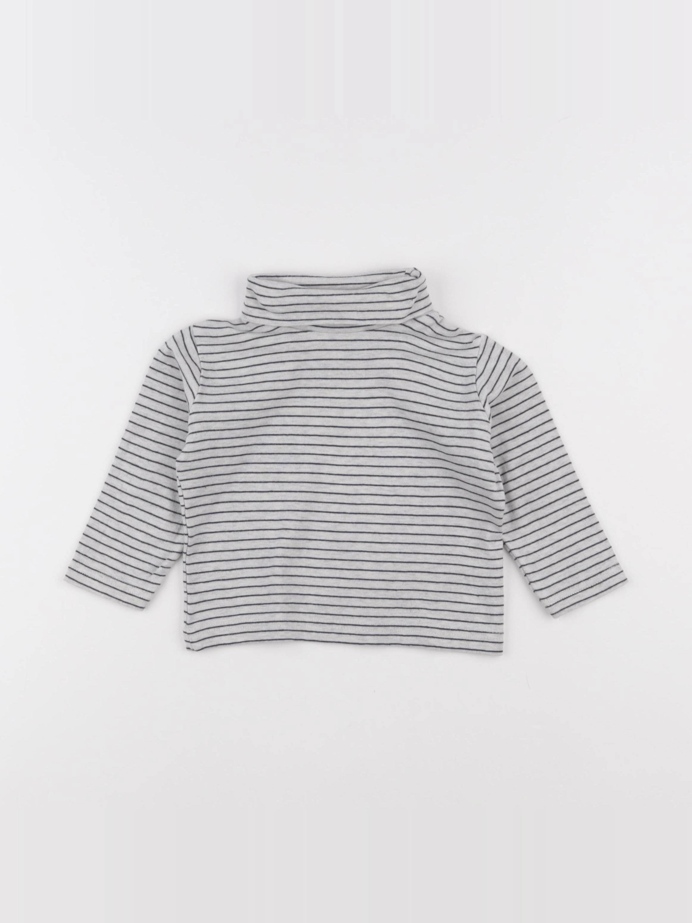 Vertbaudet - sous-pull gris - 2 ans