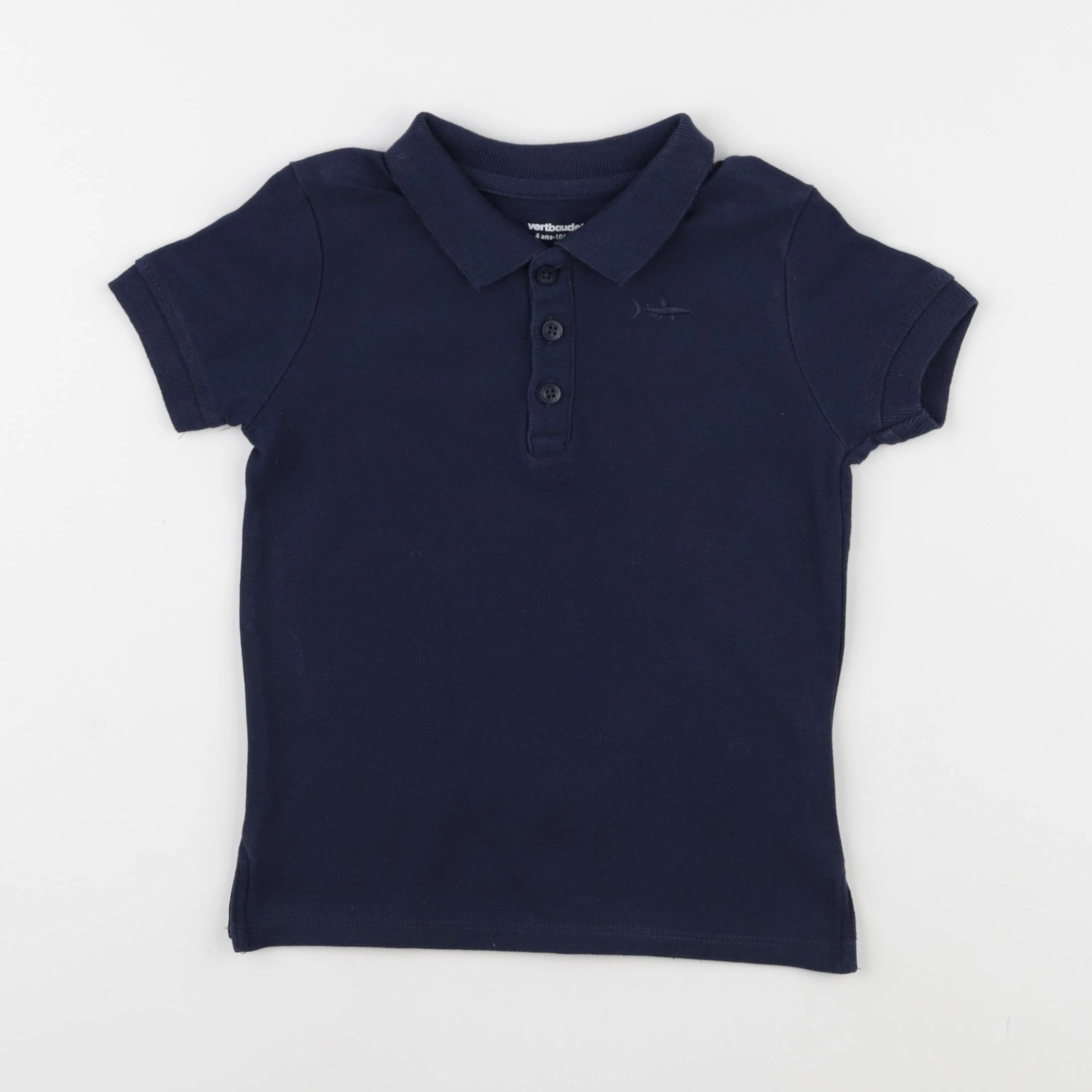 Vertbaudet - polo bleu - 4 ans