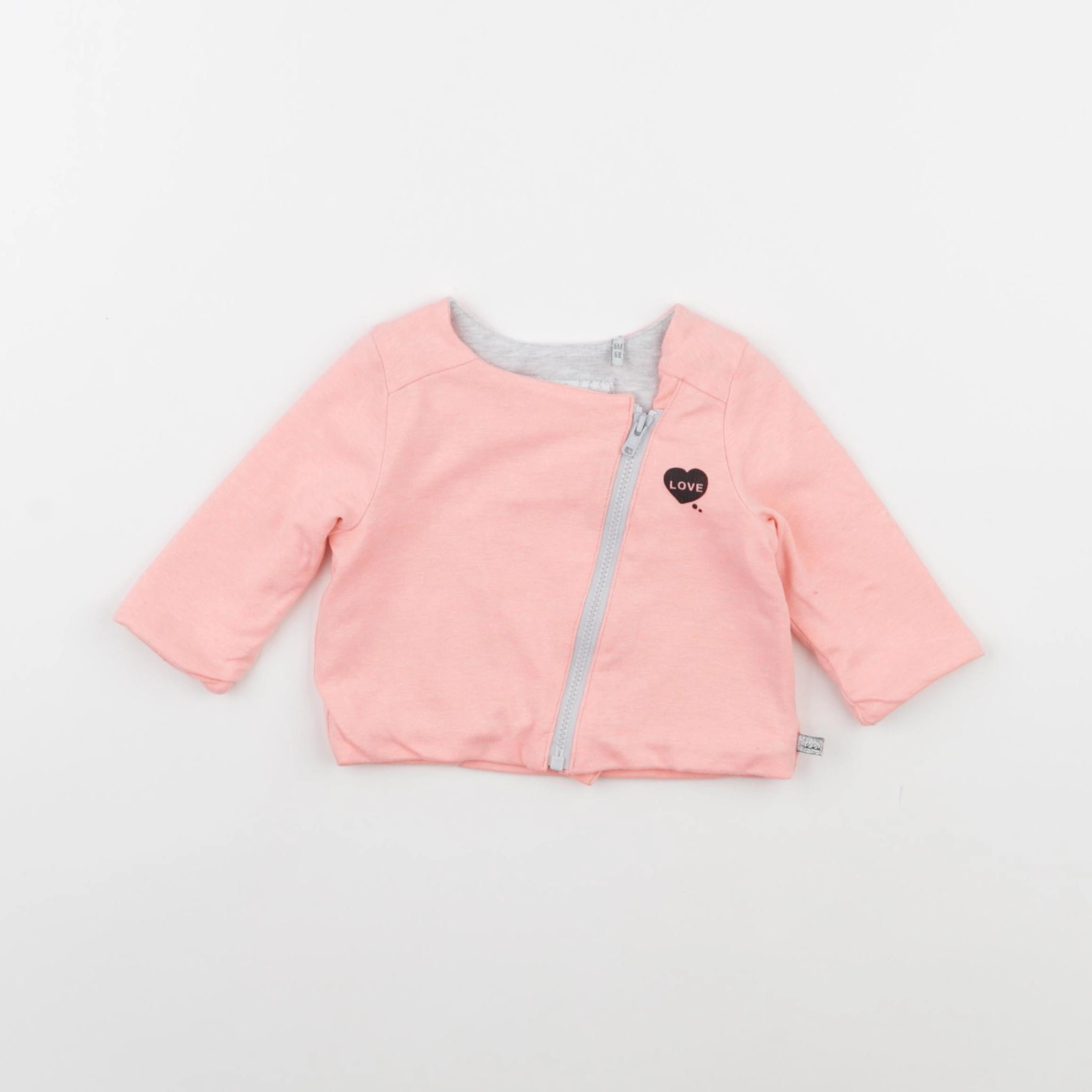 IKKS - sweat rose fluo - 6 mois
