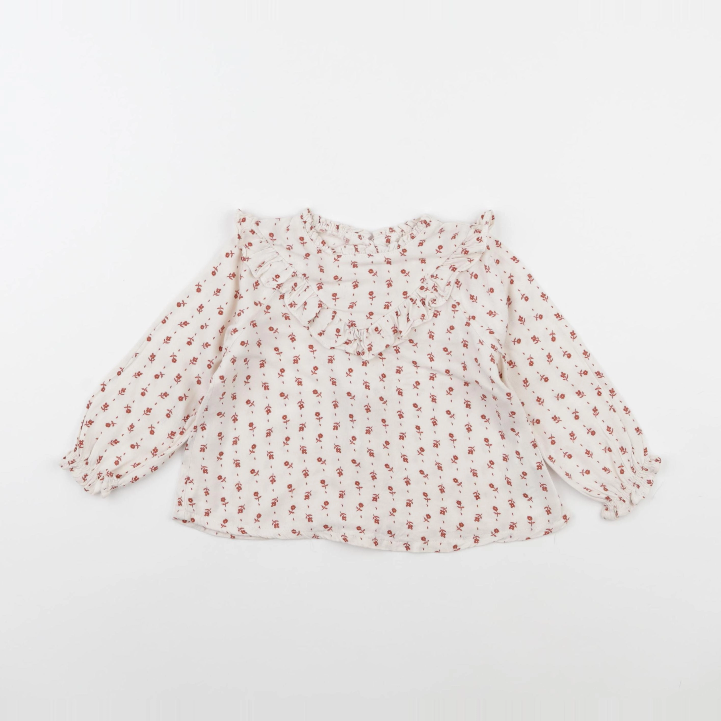 Vertbaudet - blouse beige - 18 mois