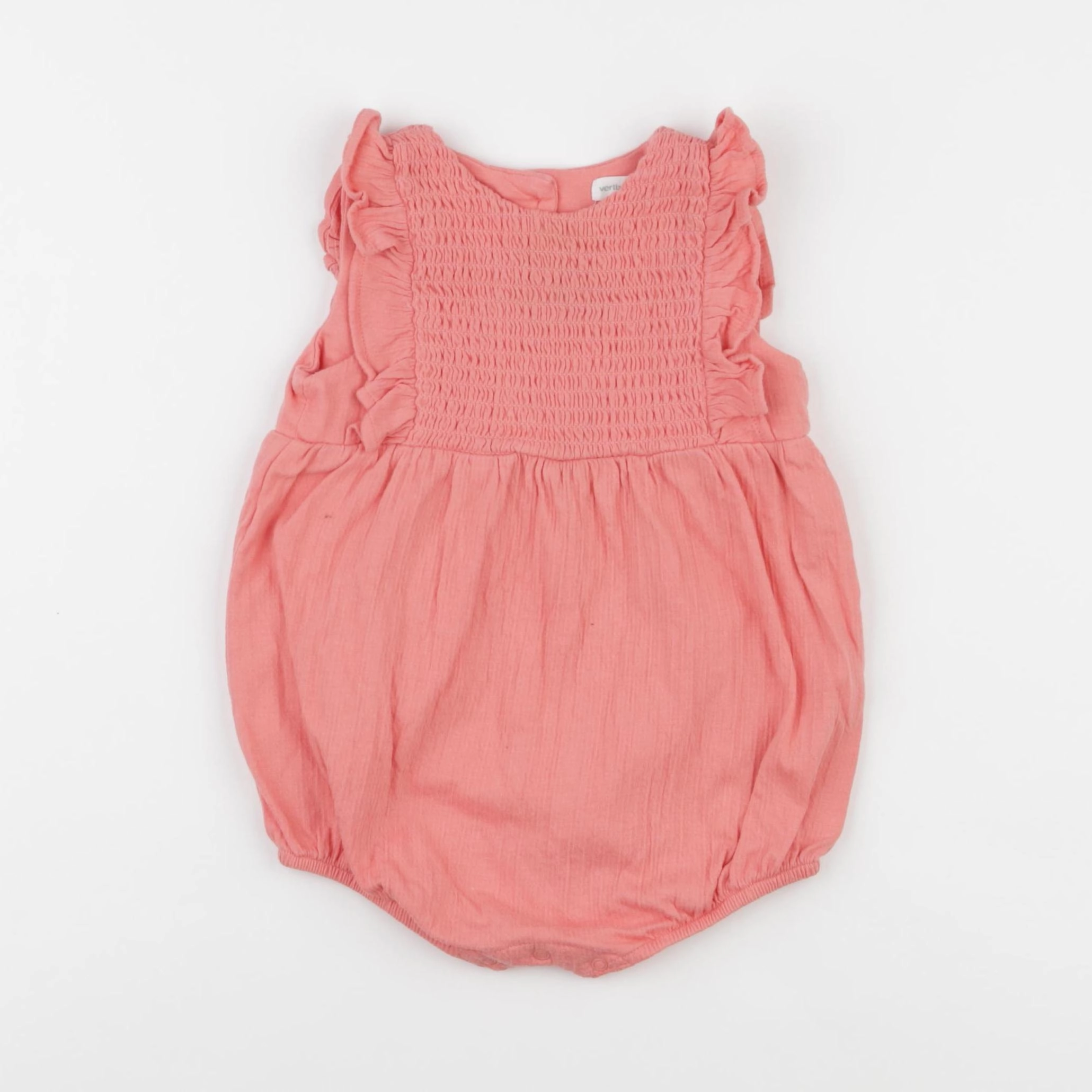 Vertbaudet - combinaison rose - 12 mois