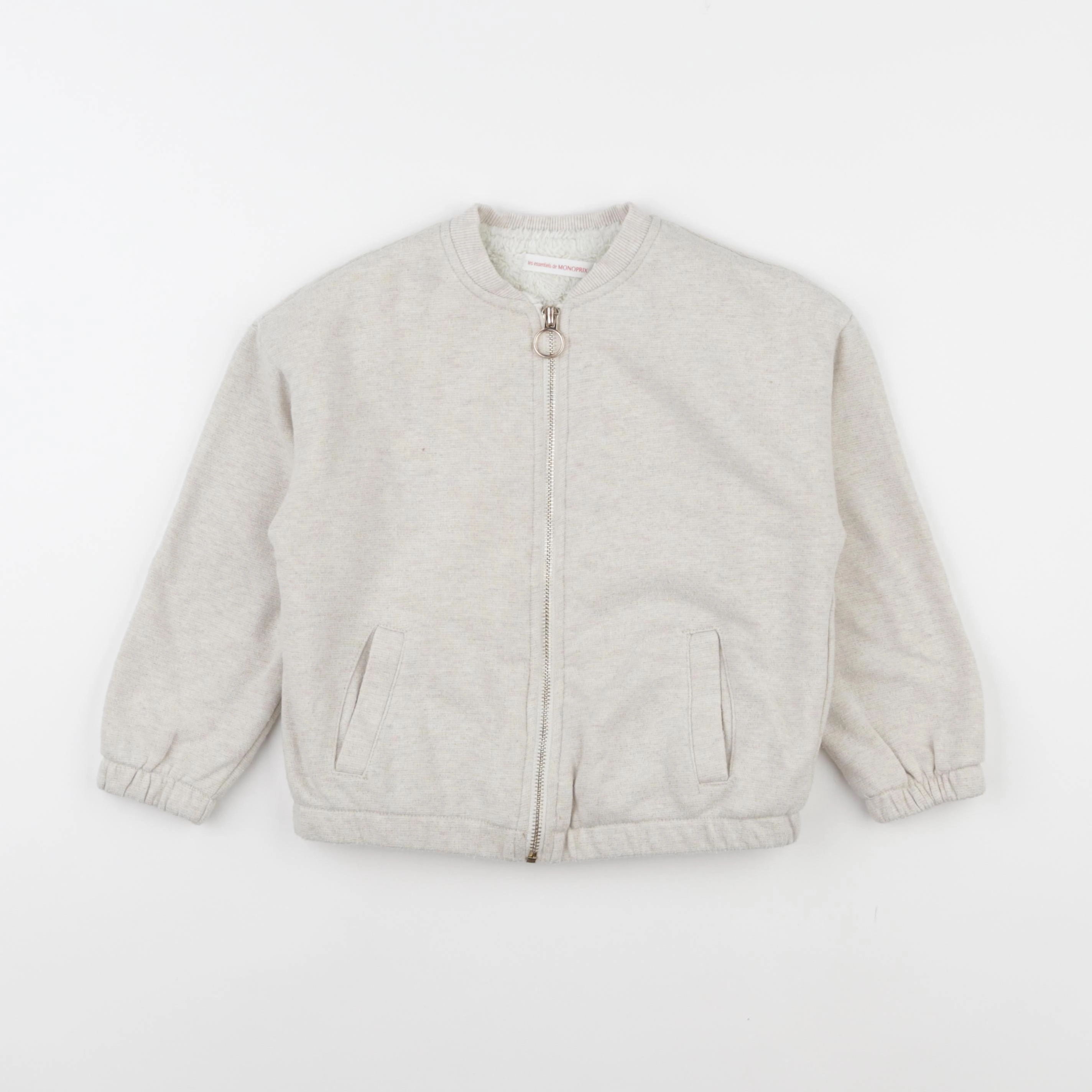 Monoprix - sweat blanc, or - 6 ans