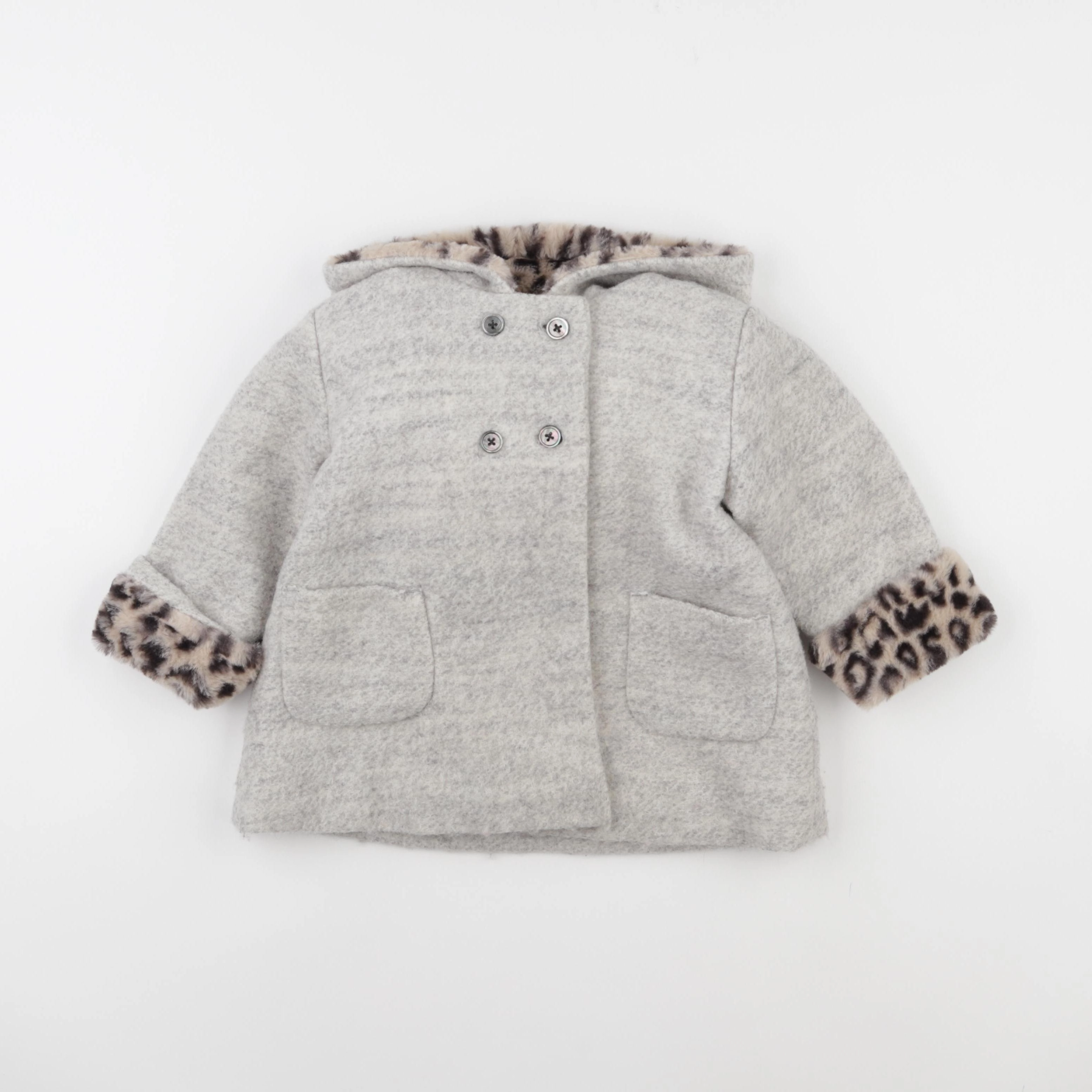 Boutchou - manteau gris - 24 mois