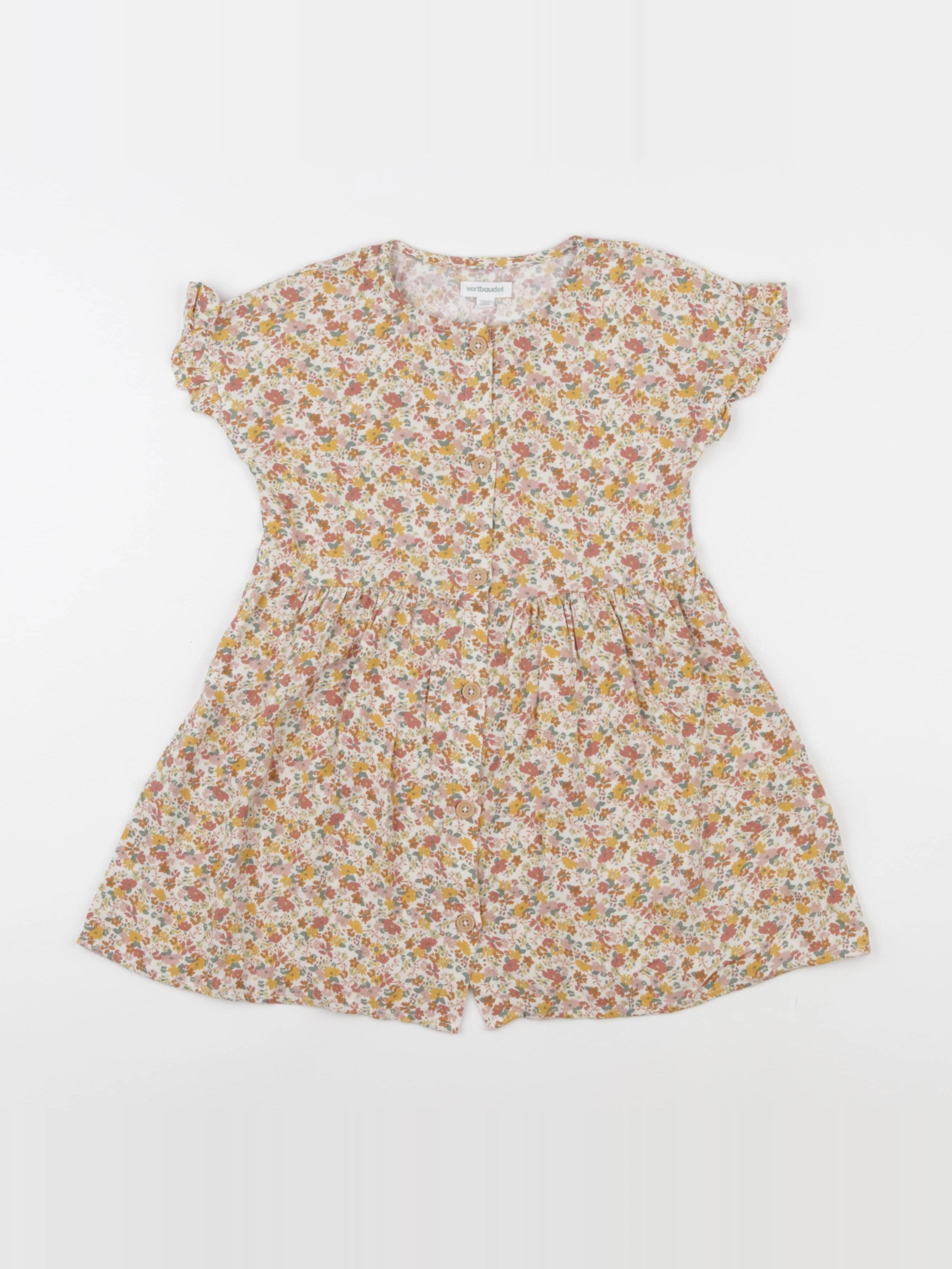 Vertbaudet - robe jaune - 4 ans
