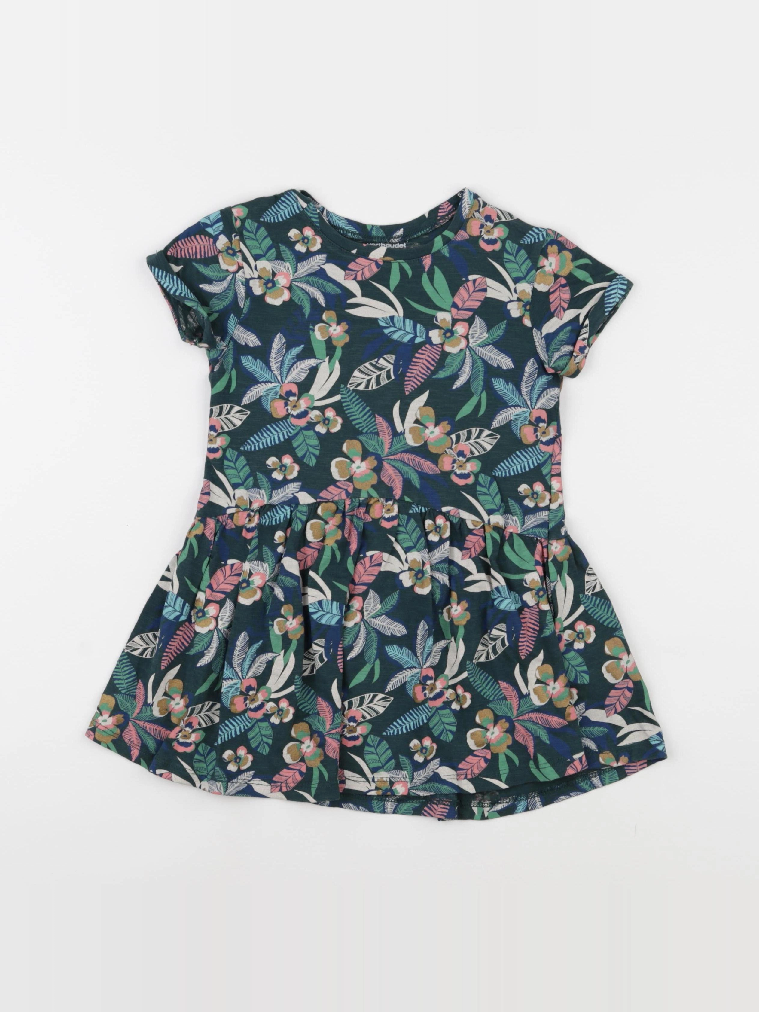 Vertbaudet - robe vert - 4 ans
