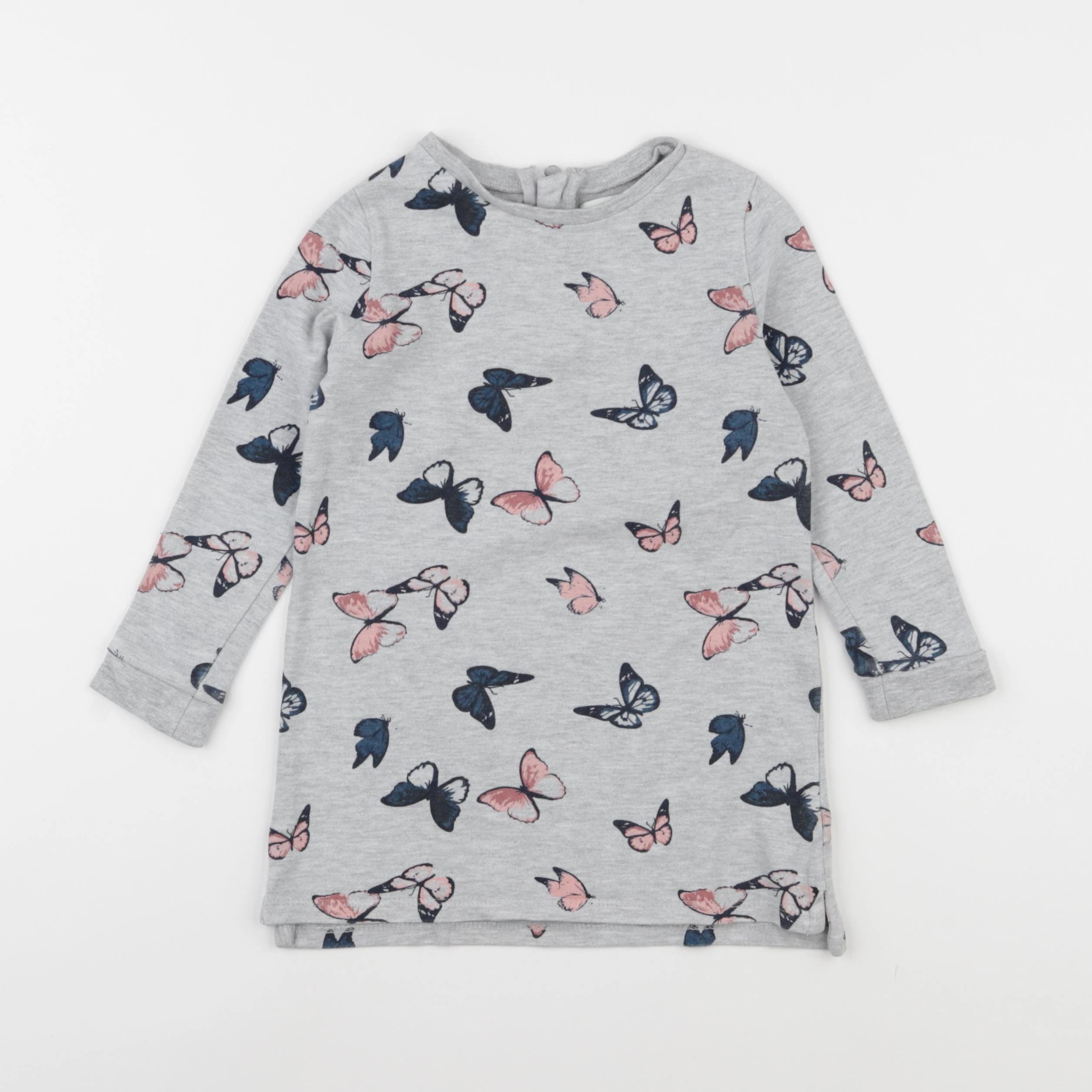 Vertbaudet - robe gris - 3 ans