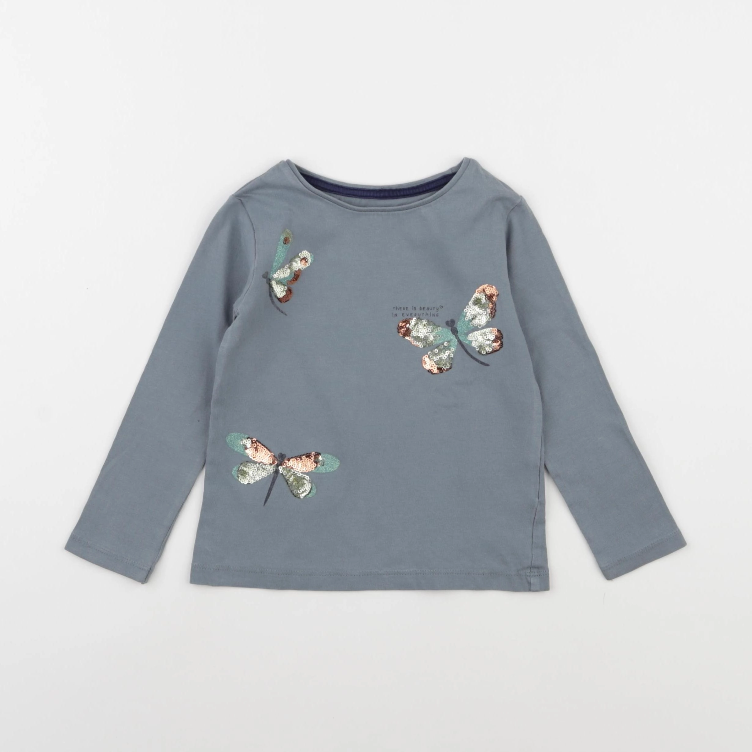 Vertbaudet - tee-shirt bleu - 3 ans