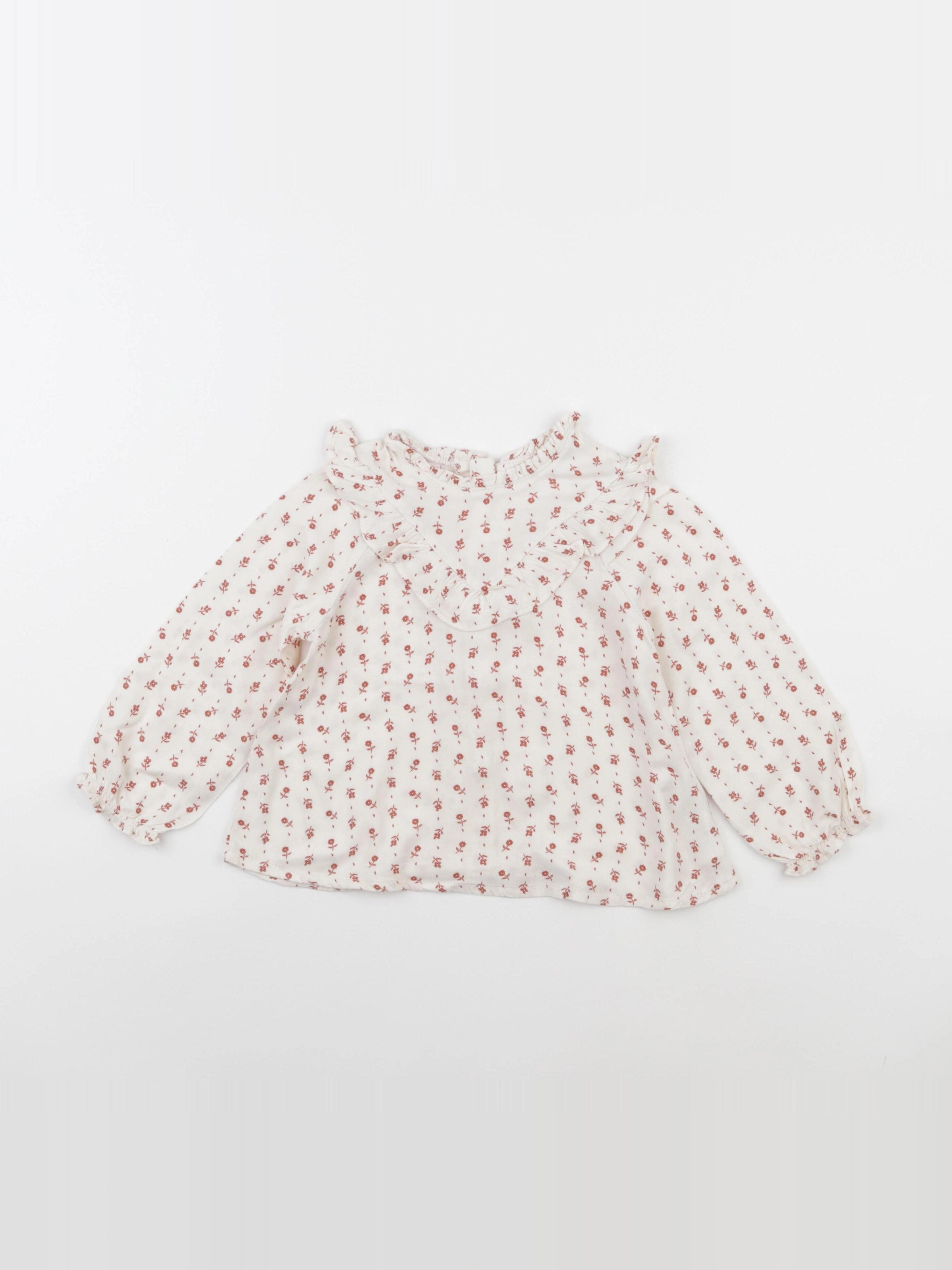 Vertbaudet - blouse blanc - 24 mois