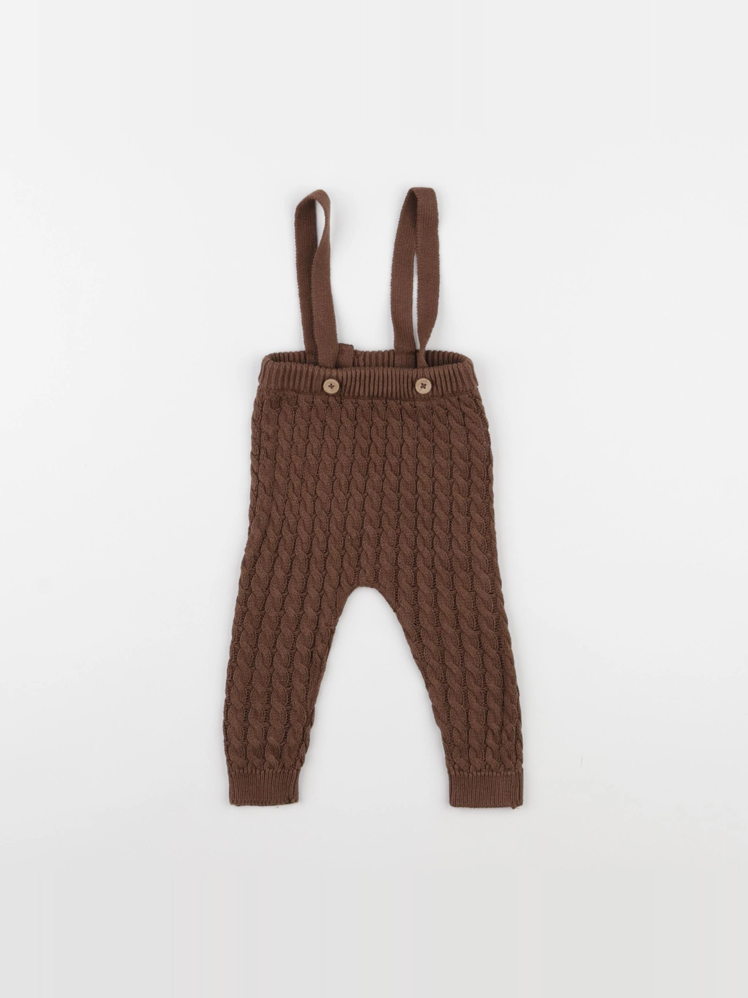 Vertbaudet - legging marron - 6 mois