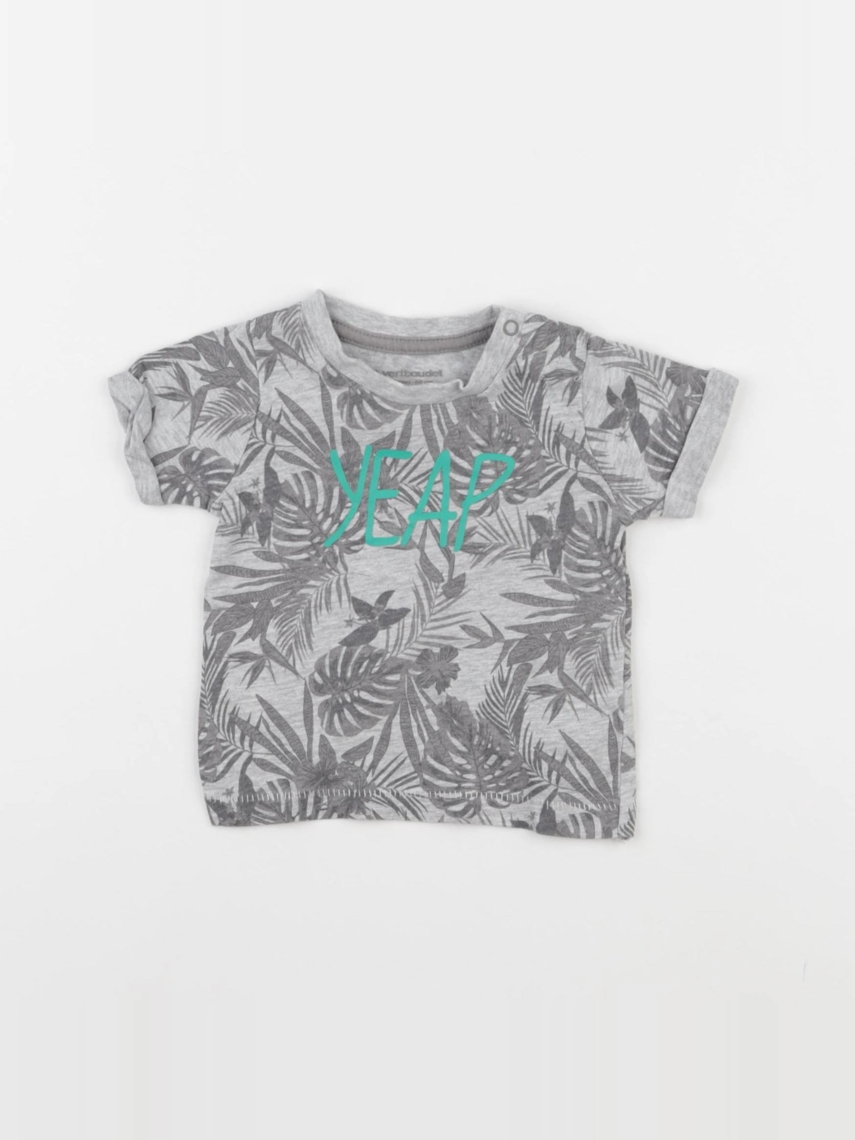 Vertbaudet - tee-shirt gris - 3 mois