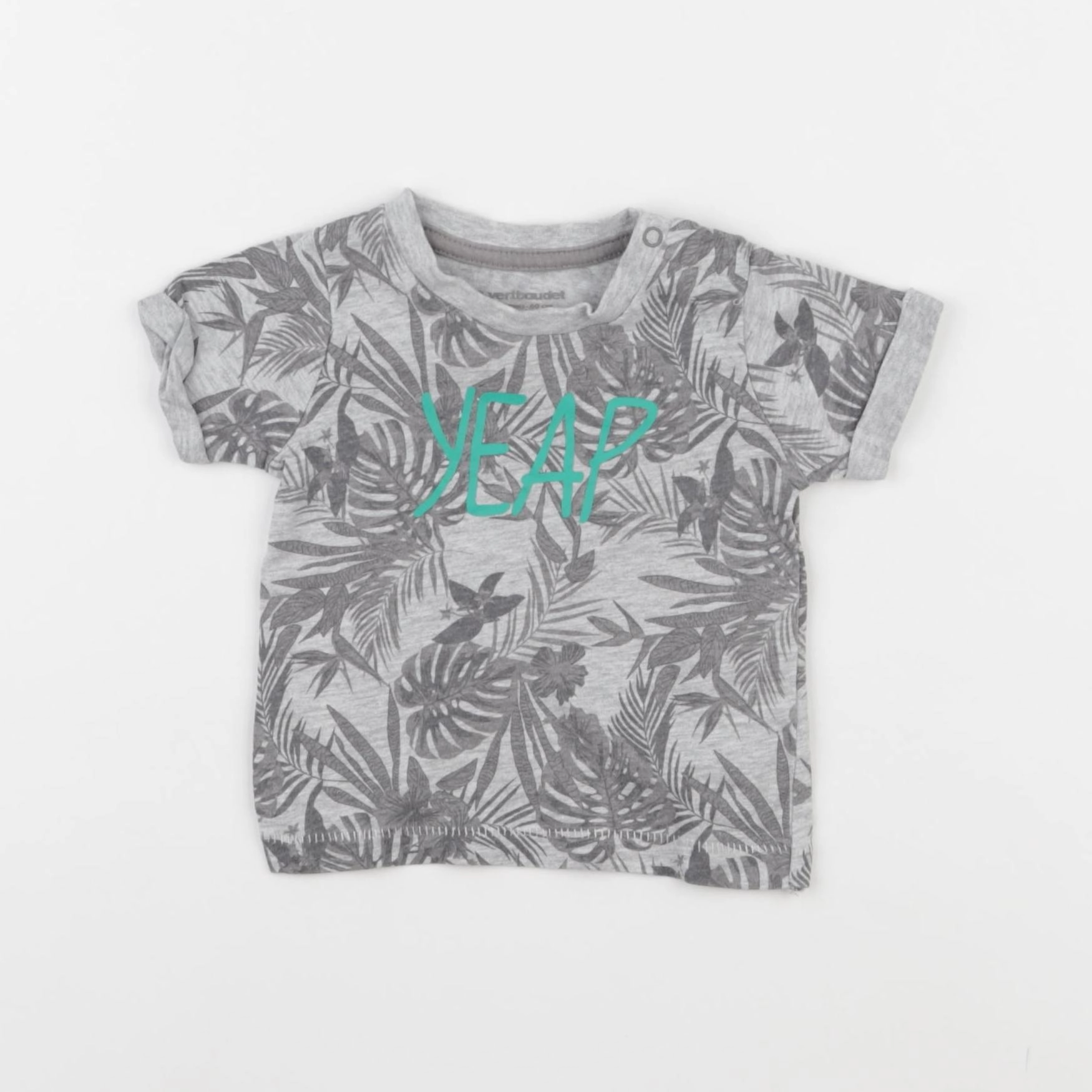 Vertbaudet - tee-shirt gris - 3 mois