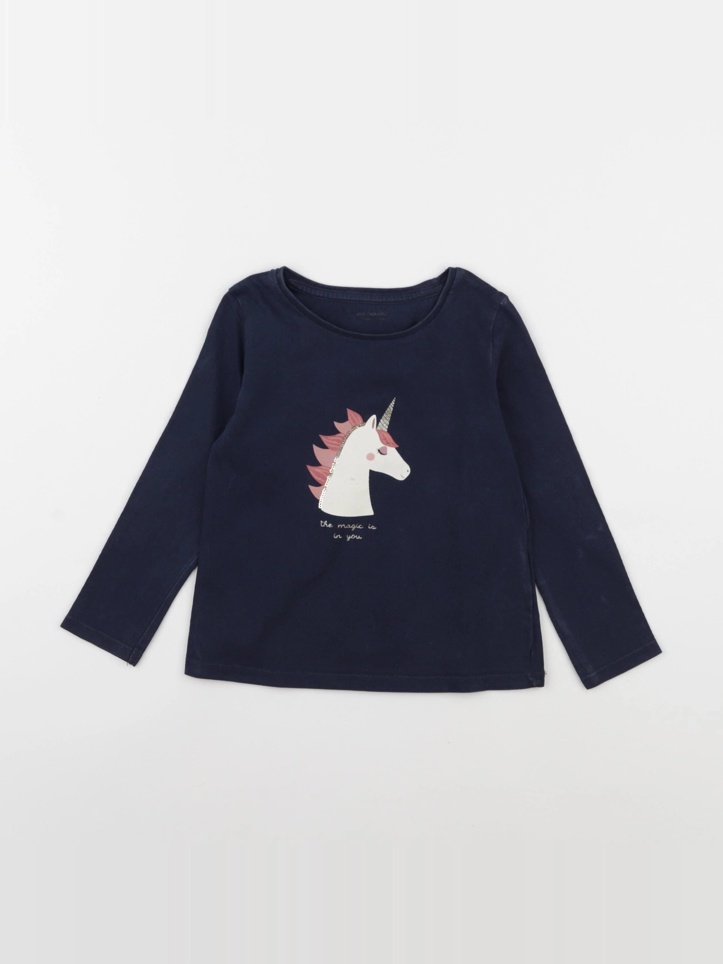 Vertbaudet - tee-shirt bleu - 3 ans