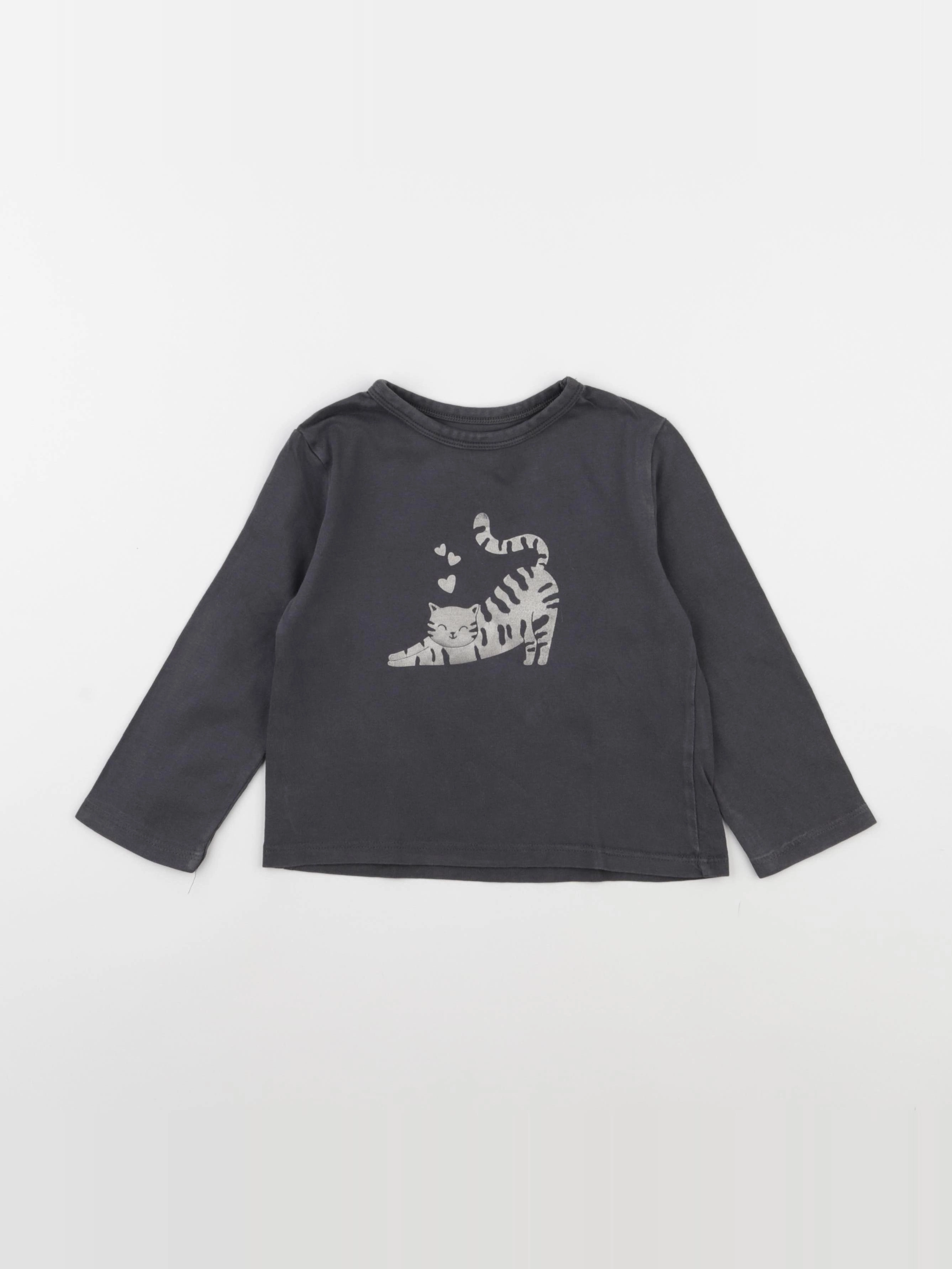 Vertbaudet - tee-shirt gris - 3 ans