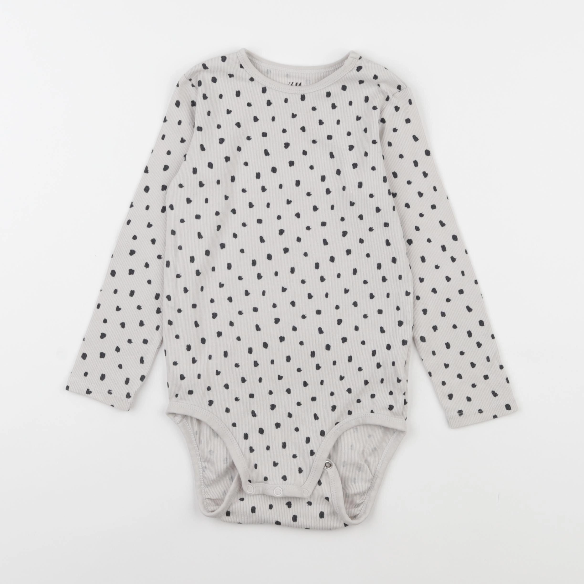H&M - body gris - 3/4 ans