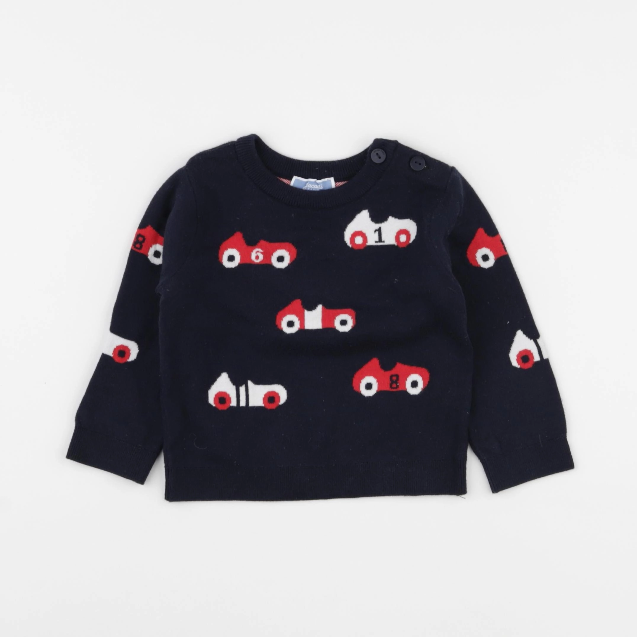 Jacadi - pull bleu - 18 mois