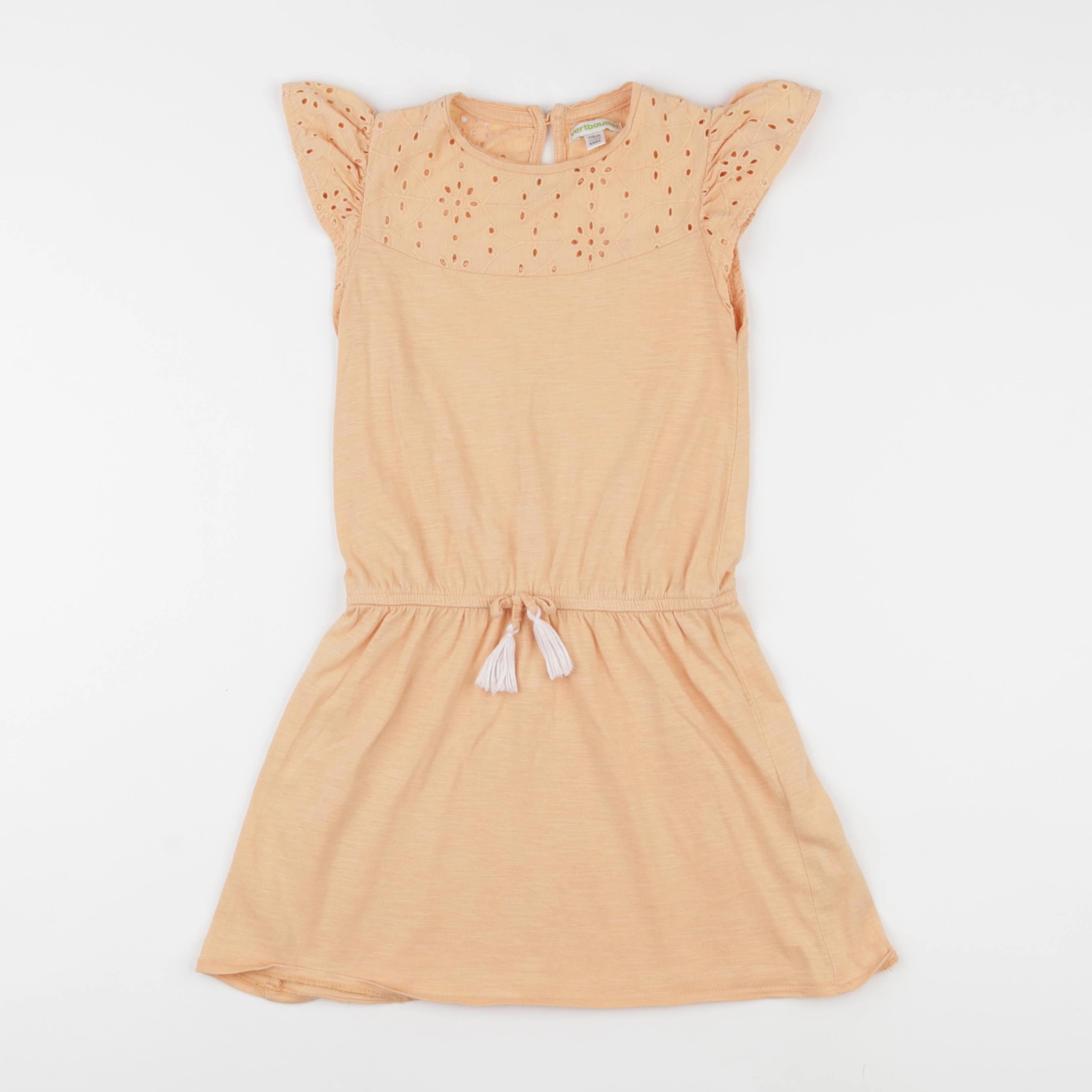 Vertbaudet - robe orange - 6 ans