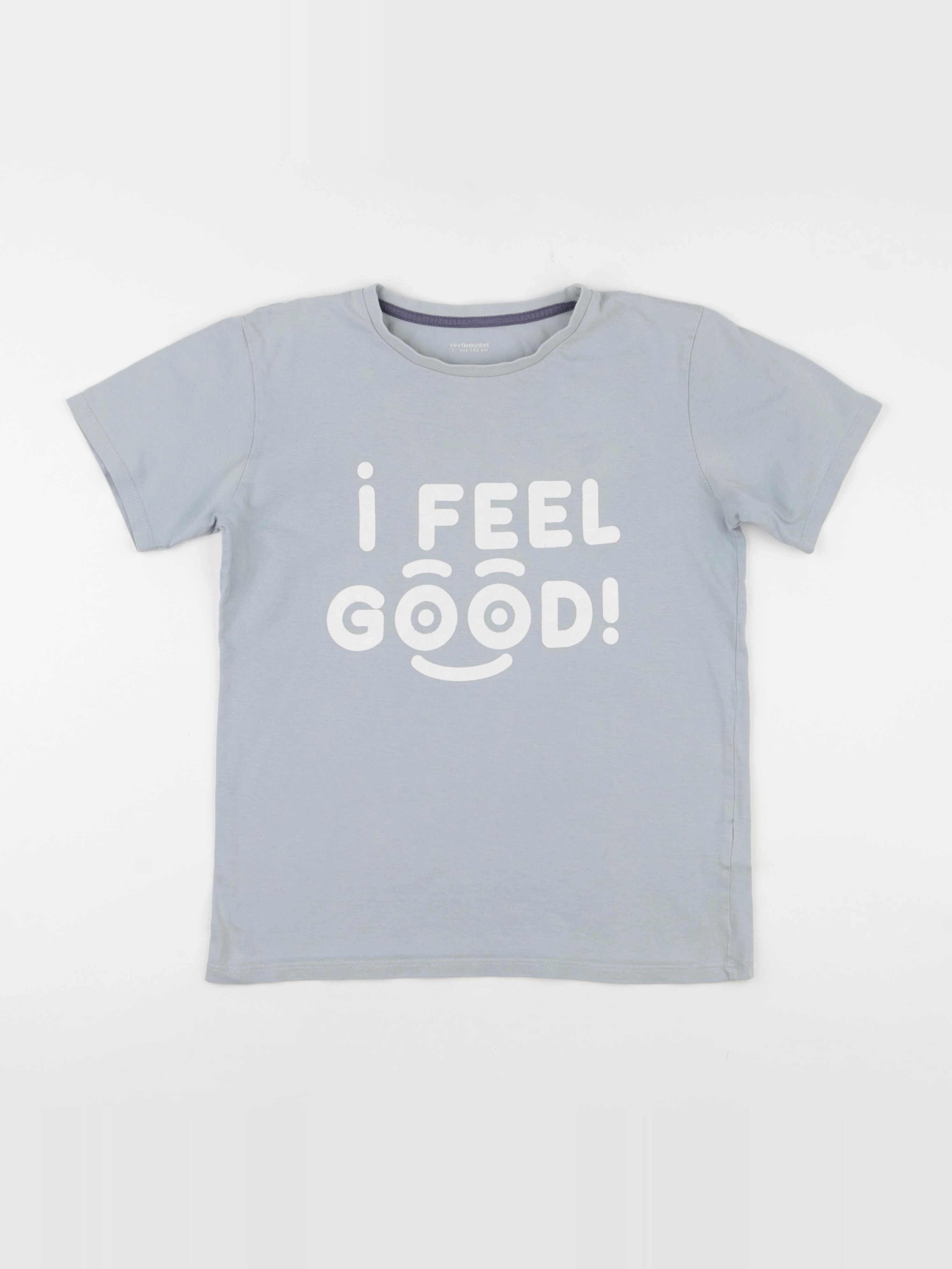 Vertbaudet - tee-shirt bleu - 12 ans