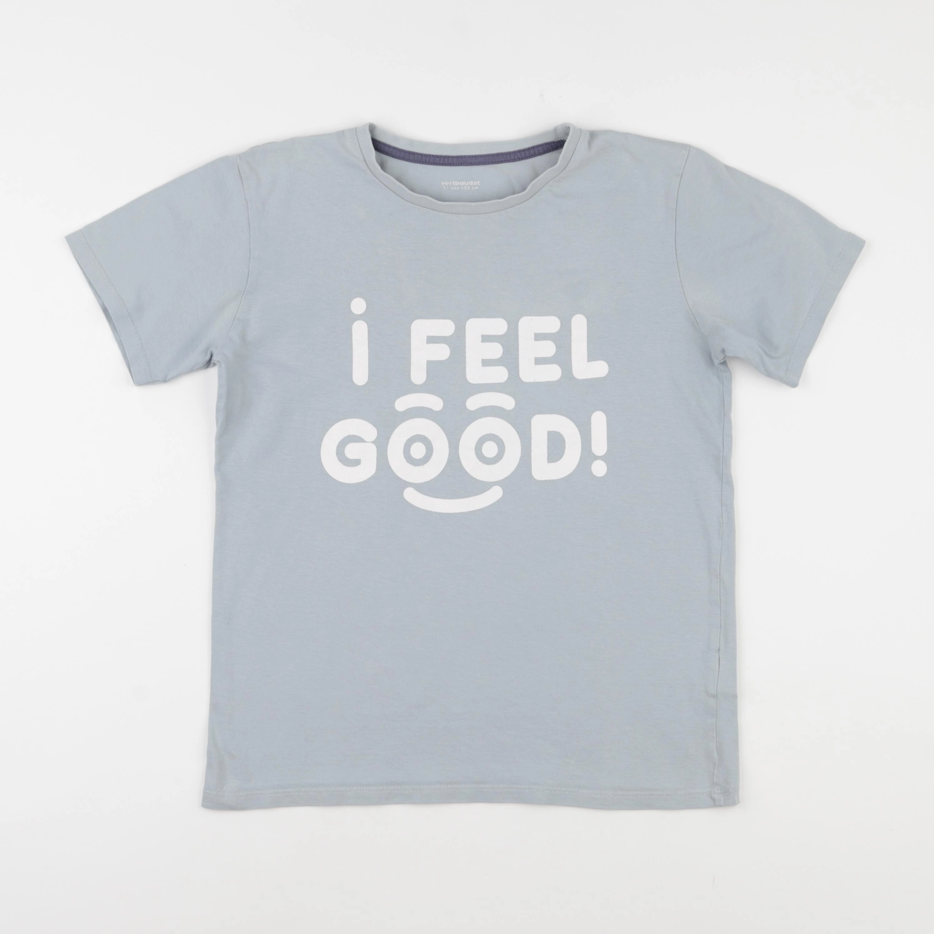 Vertbaudet - tee-shirt bleu - 12 ans