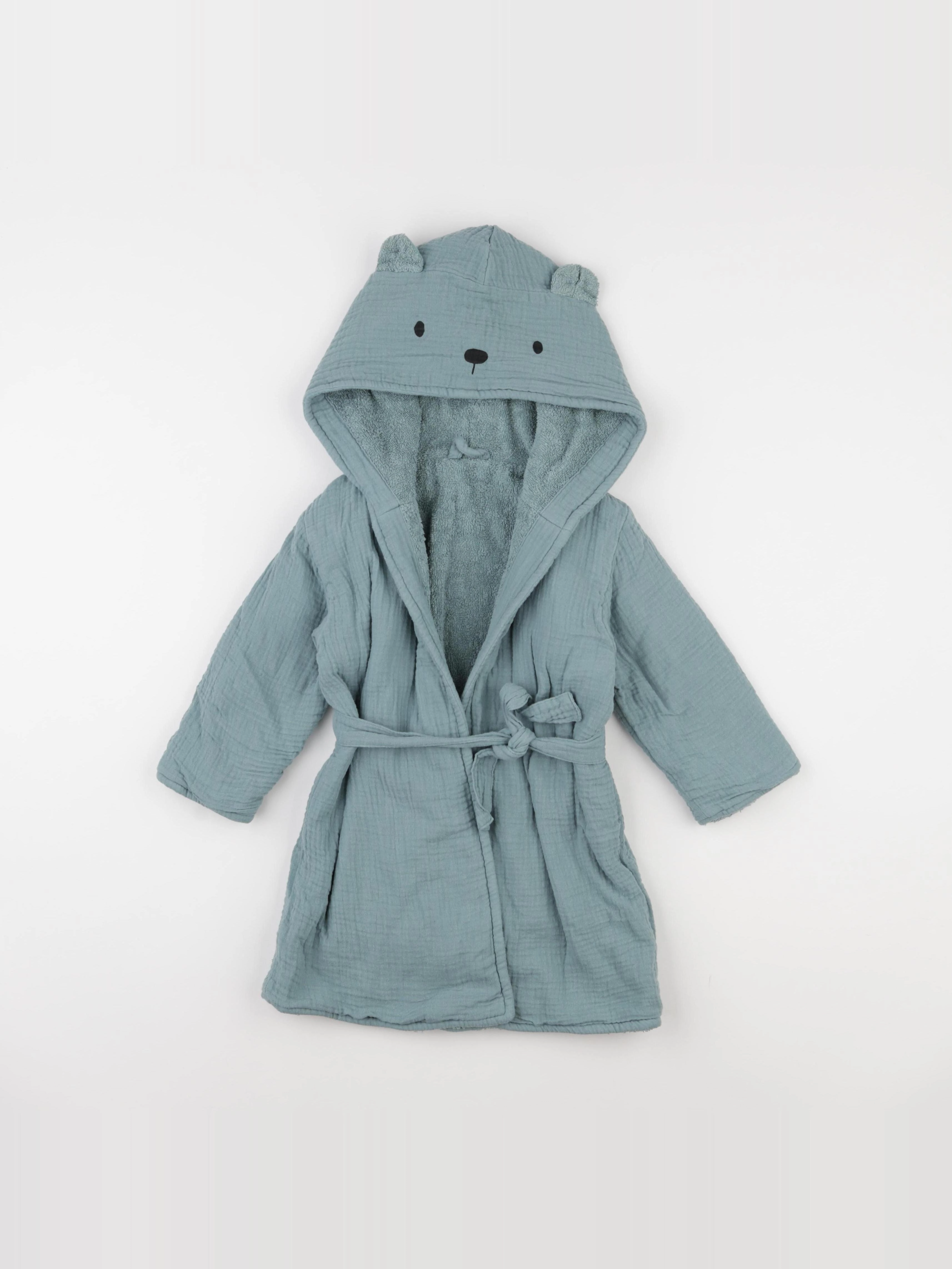 Vertbaudet - peignoir vert - 2 ans