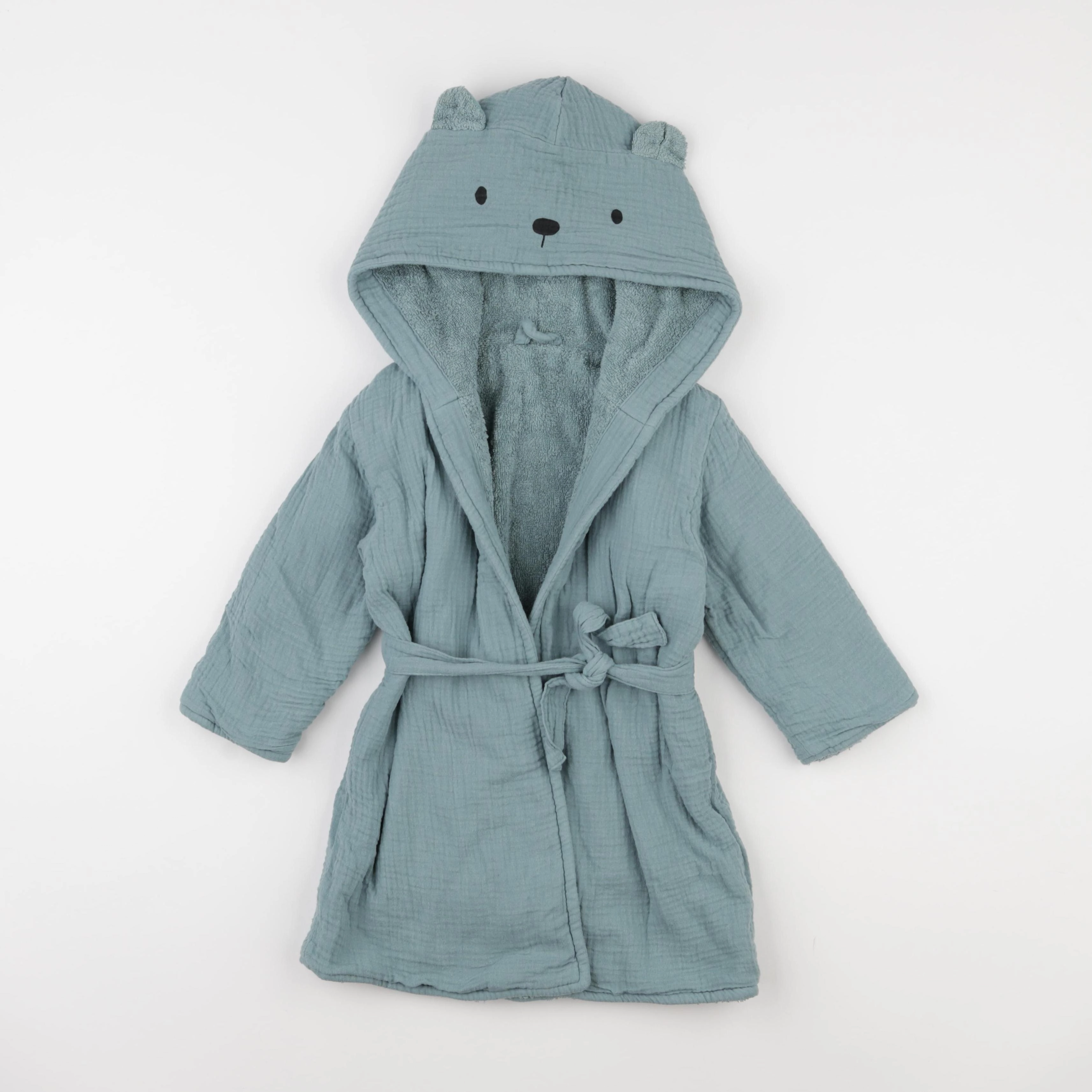 Vertbaudet - peignoir vert - 2 ans
