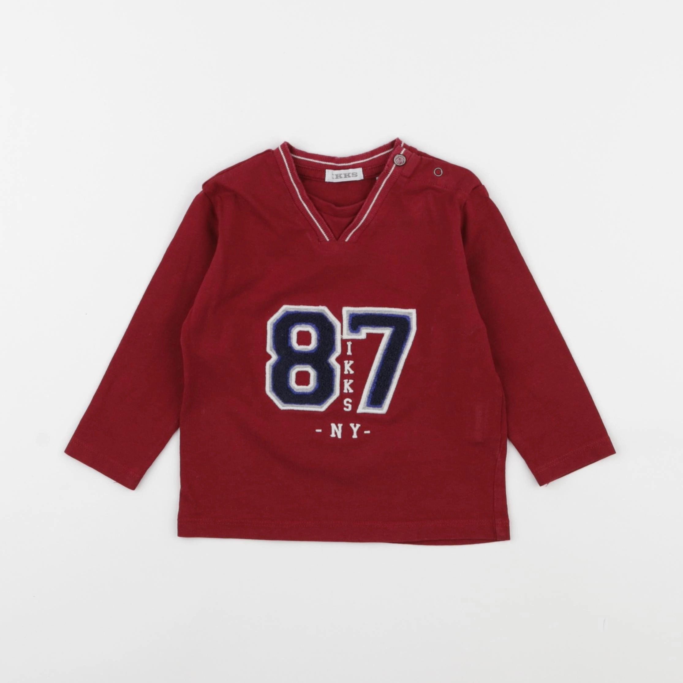 IKKS - tee-shirt rouge - 12 mois