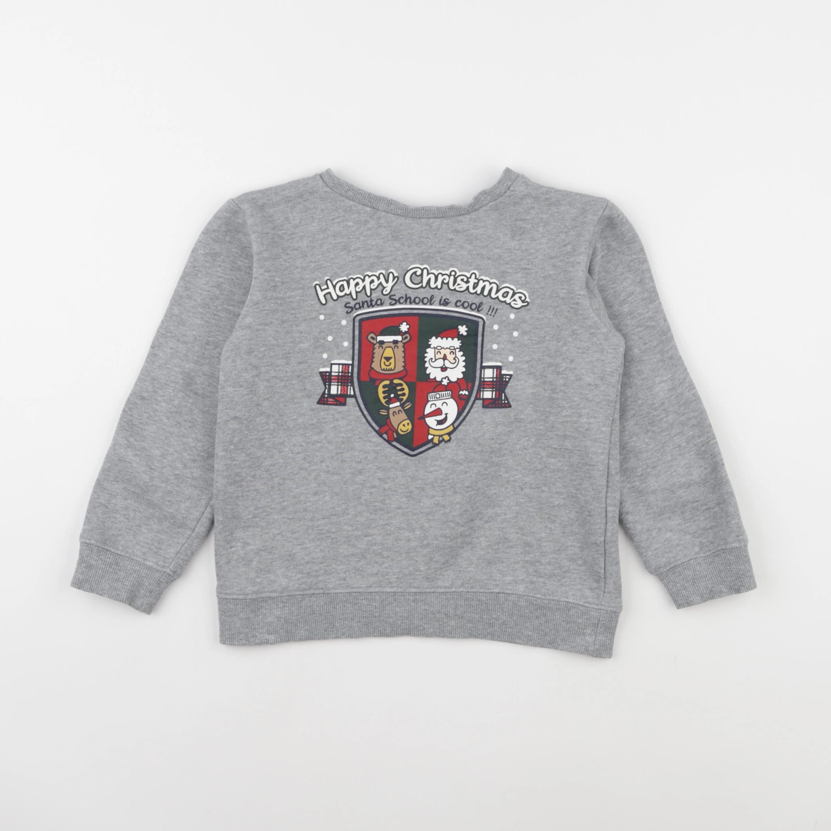 Vertbaudet - sweat gris - 6 ans