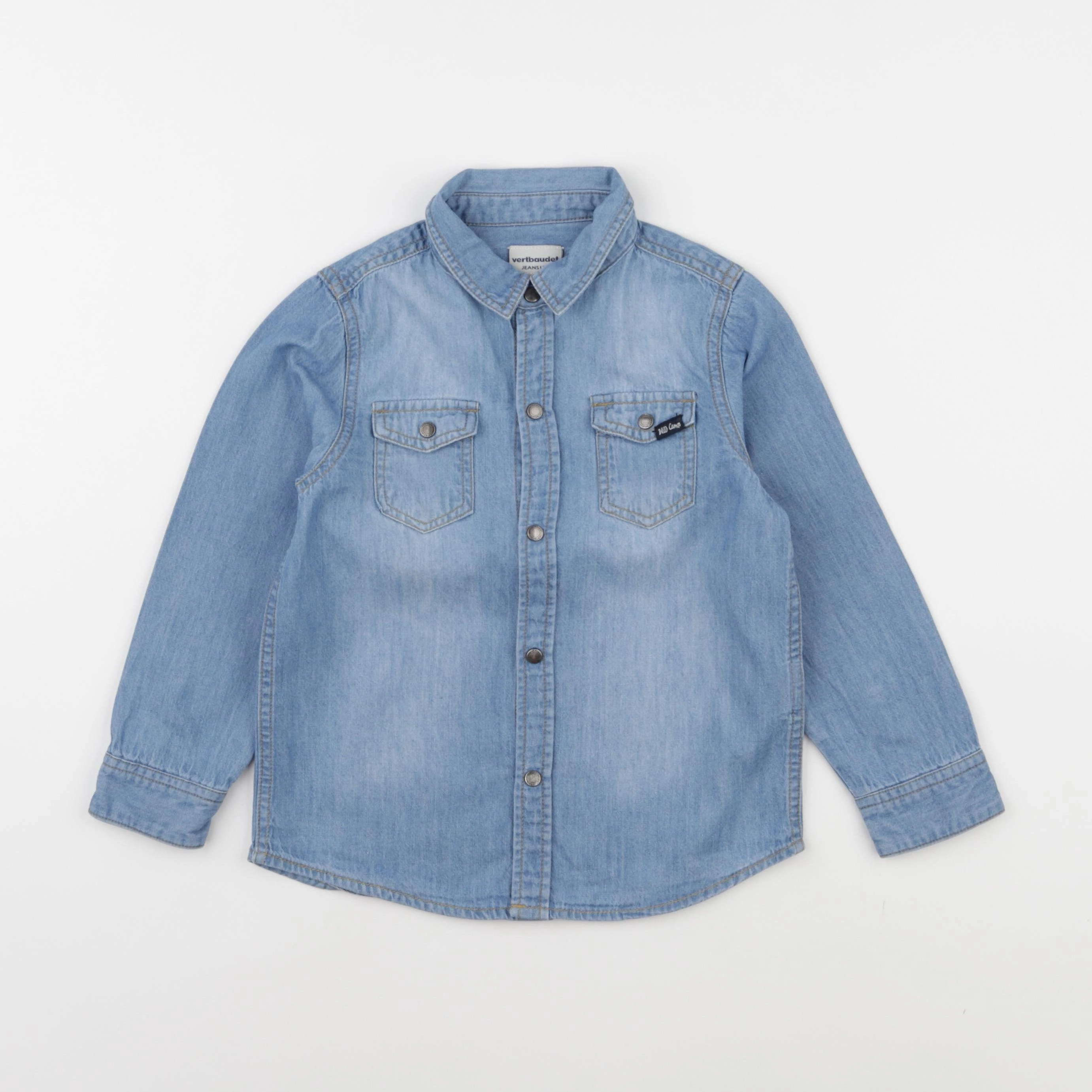 Vertbaudet - chemise bleu - 5 ans