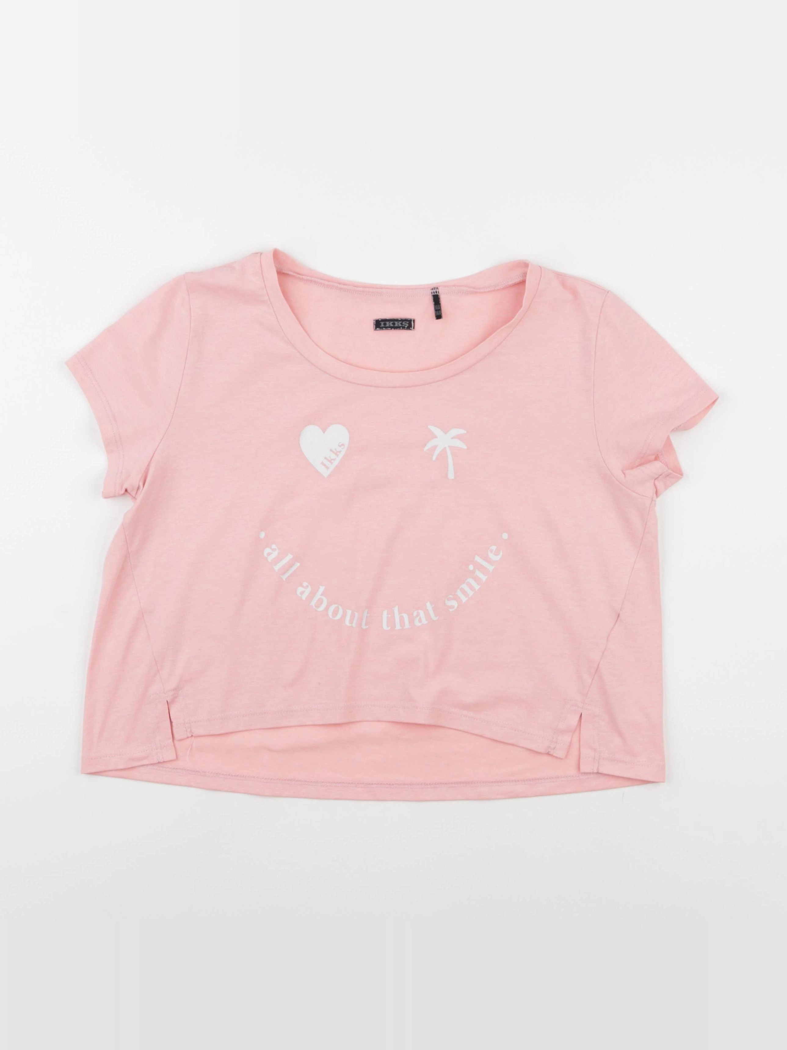 IKKS - tee-shirt rose - 14 ans